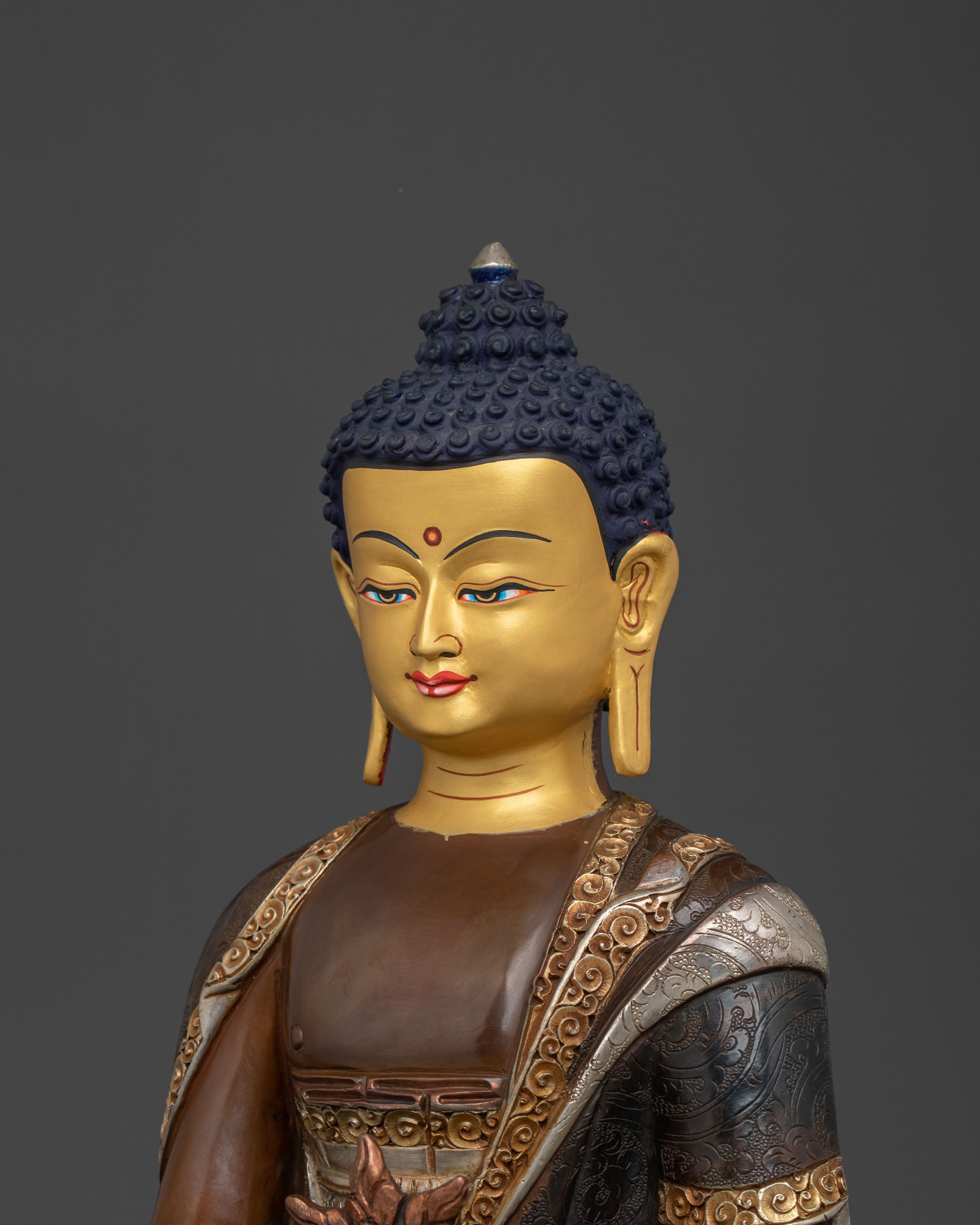 Himalayan Medicine Buddha Statue: Healing Buddha Sculpture