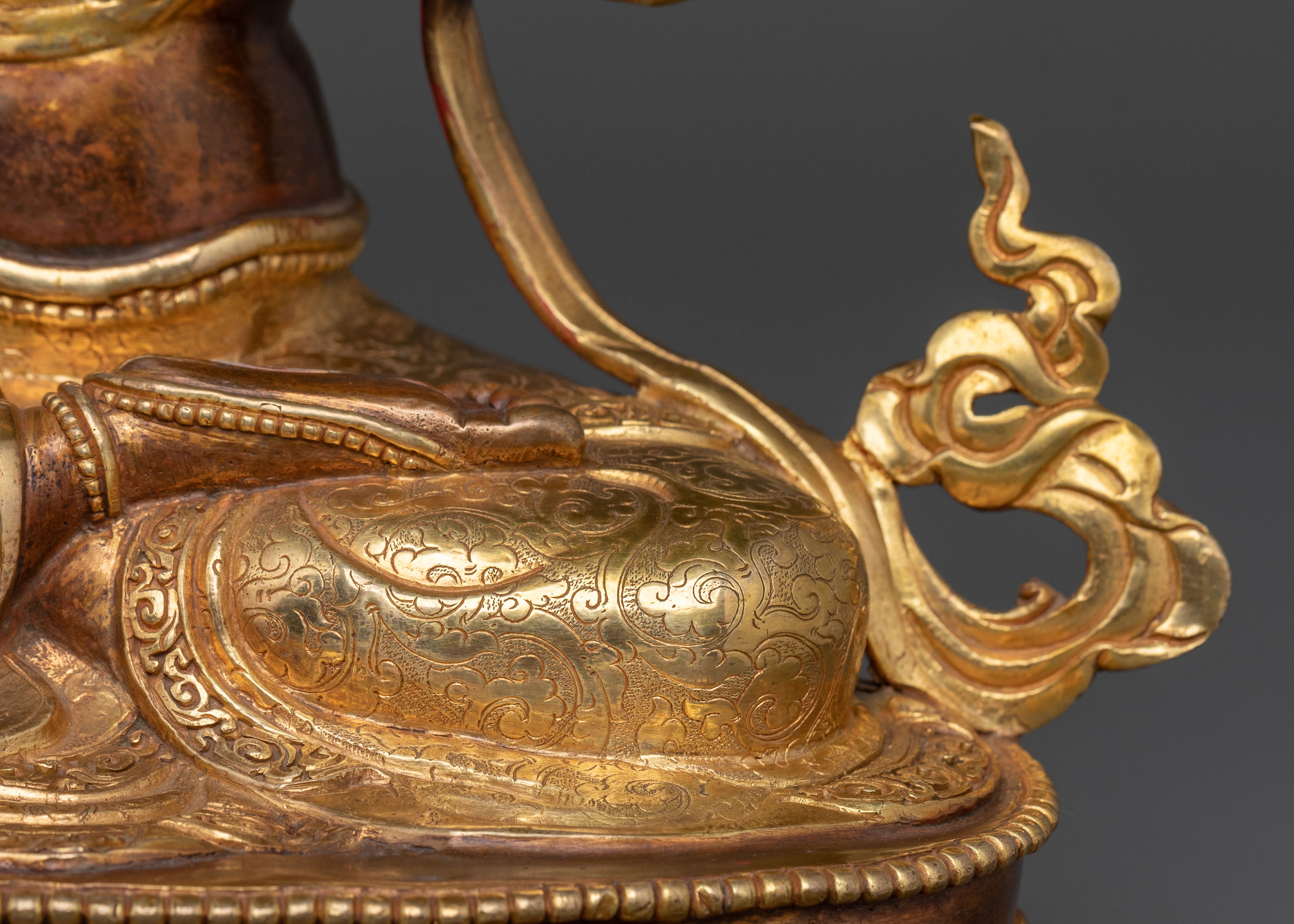 White Tara Sacred Feminine Statue | 24K Gold Gilded