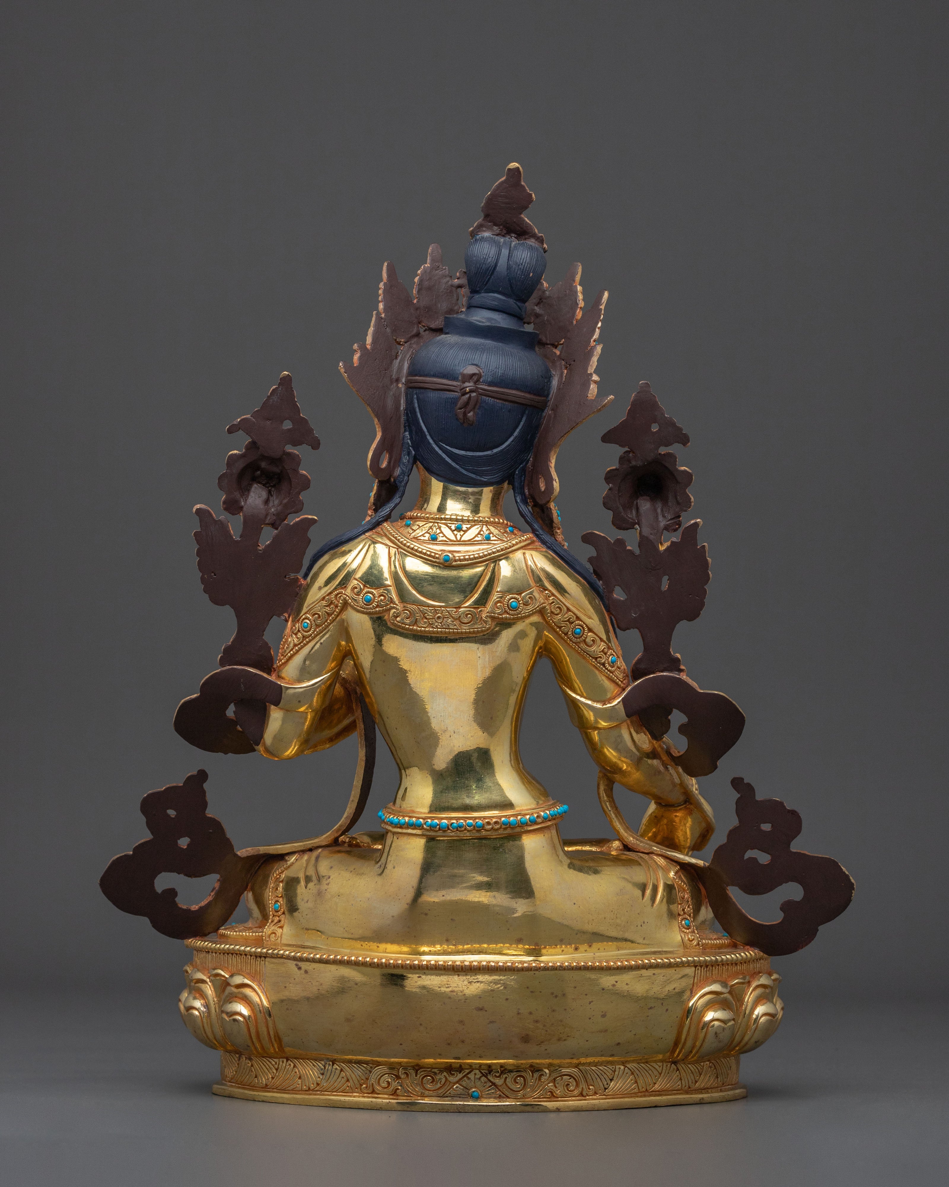 Hand Carved White Tara Sculpture | Symbol of Enlightenment