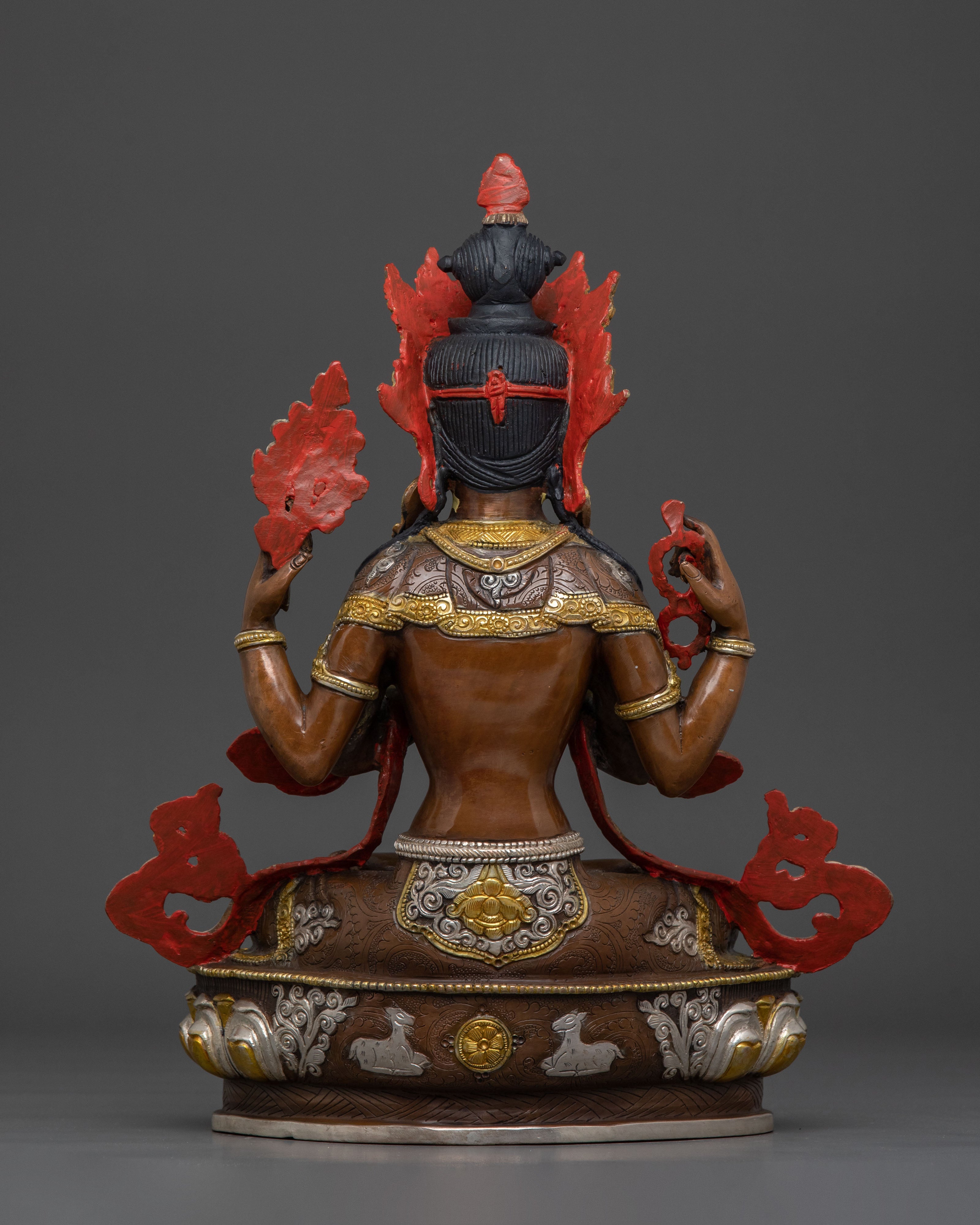 Chenrezig Four Armed Statue | Tibetan Buddhist Deity of Universal Compassion