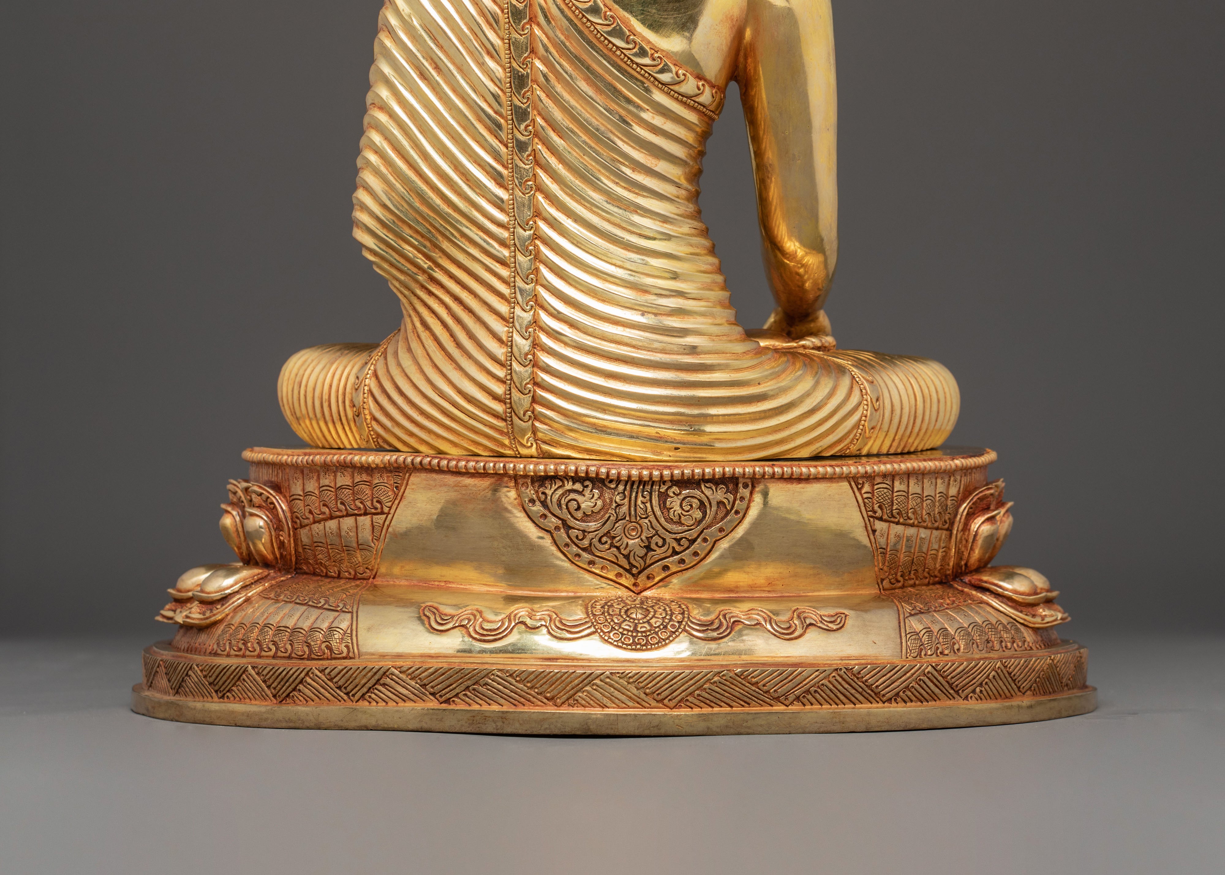 Handmade Copper Shakyamuni Buddha Sculpture | Gautama Buddha Statue