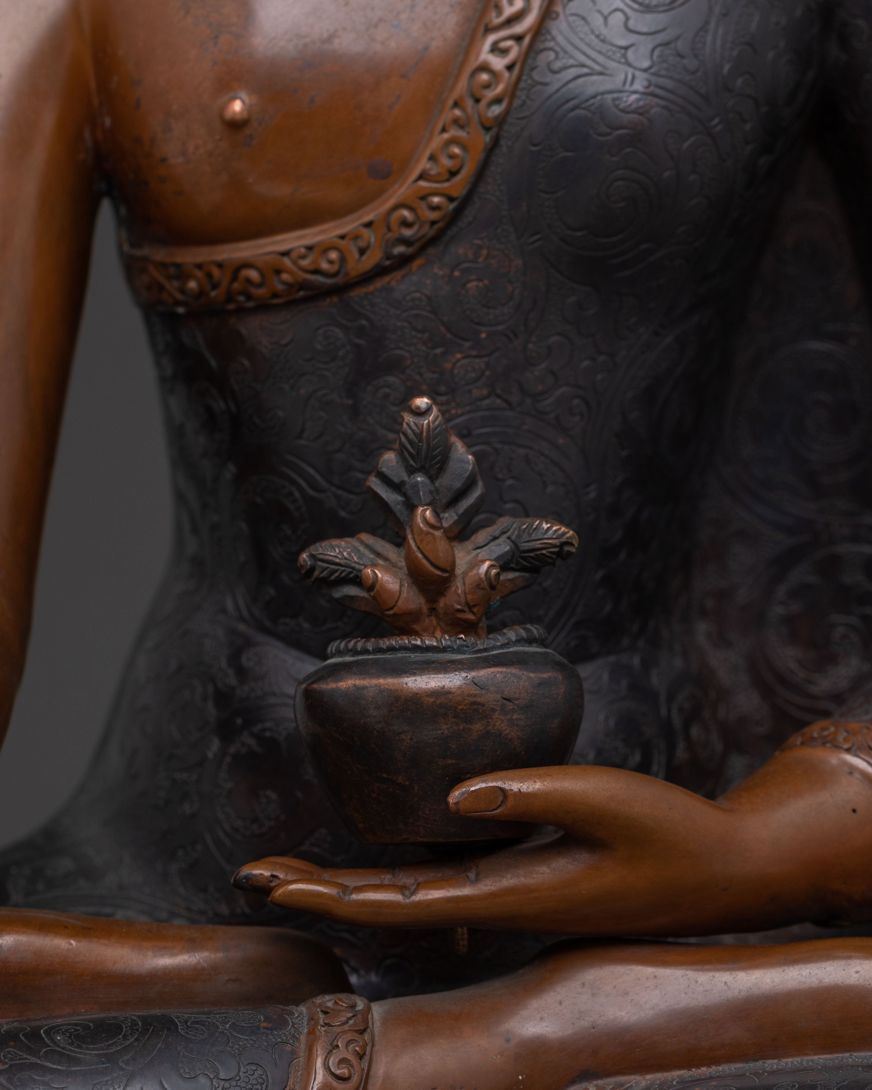 Medicine Buddha Statue | Tibetan Buddhist Healing Figurine