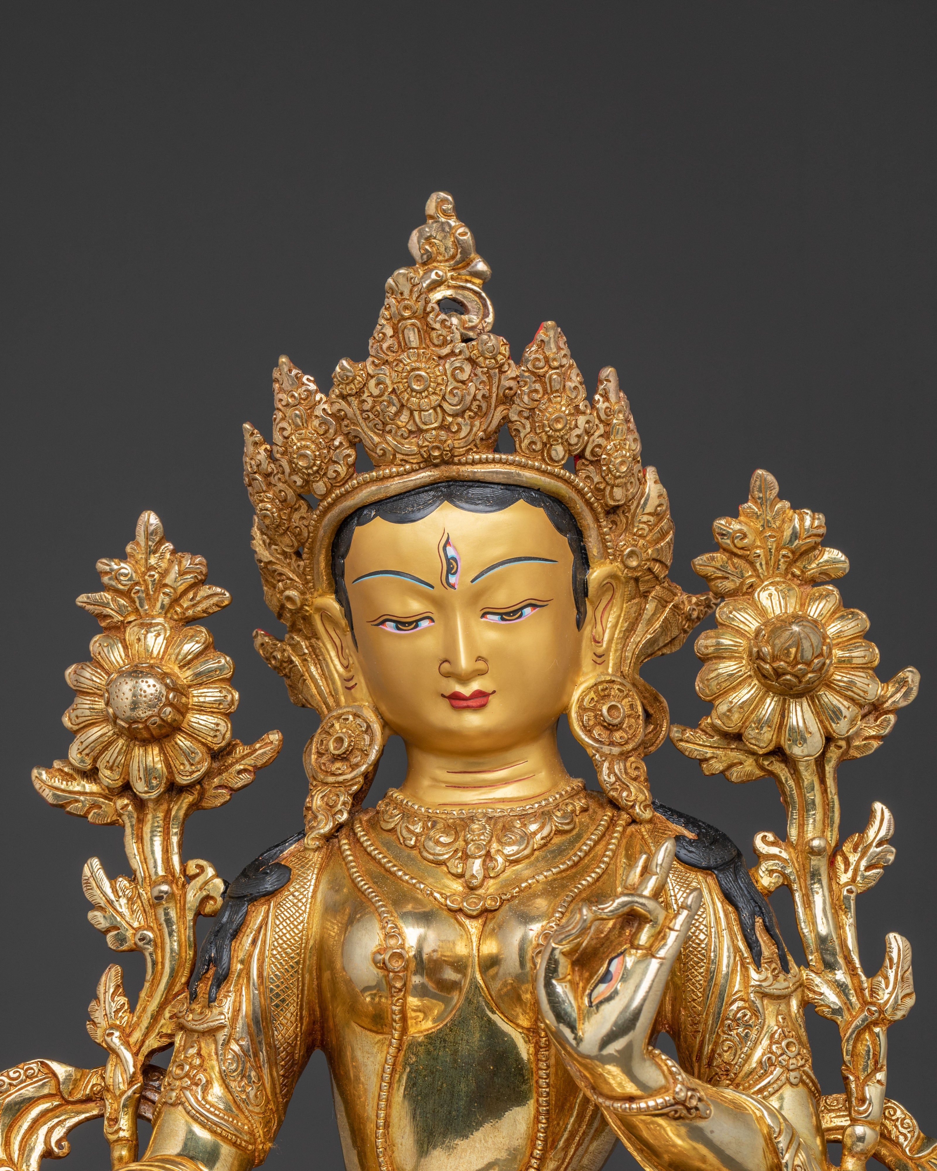 White Tara Statue Compassion Goddess | Altar Decor