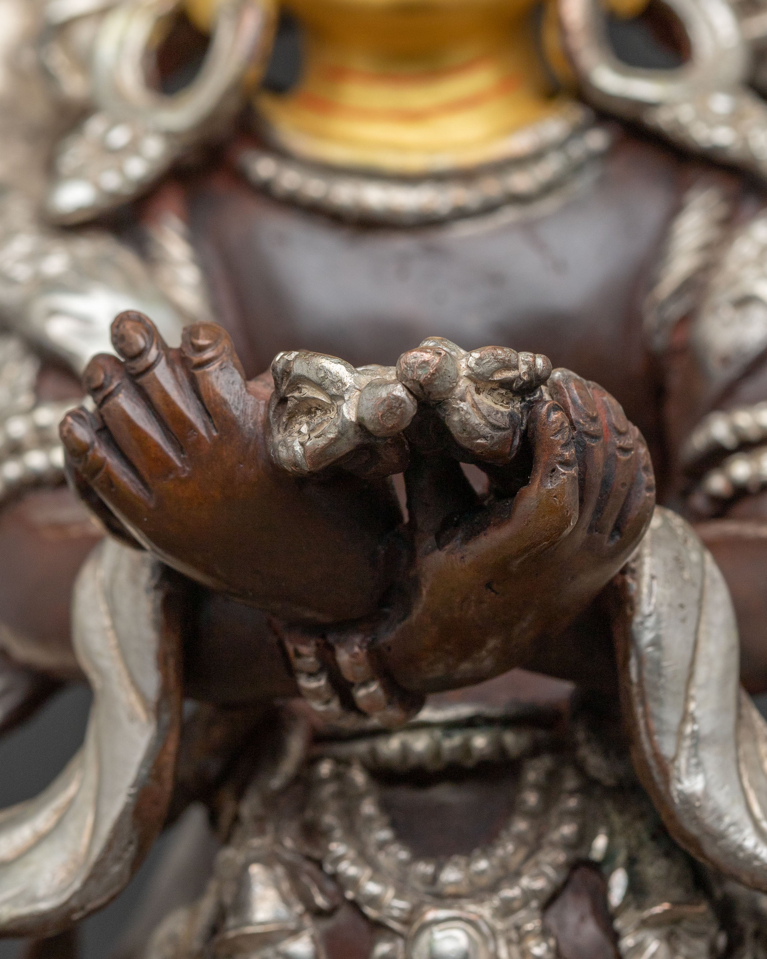 Kalachakra Tantric Deity Statue – Exquisite Gilded Copper