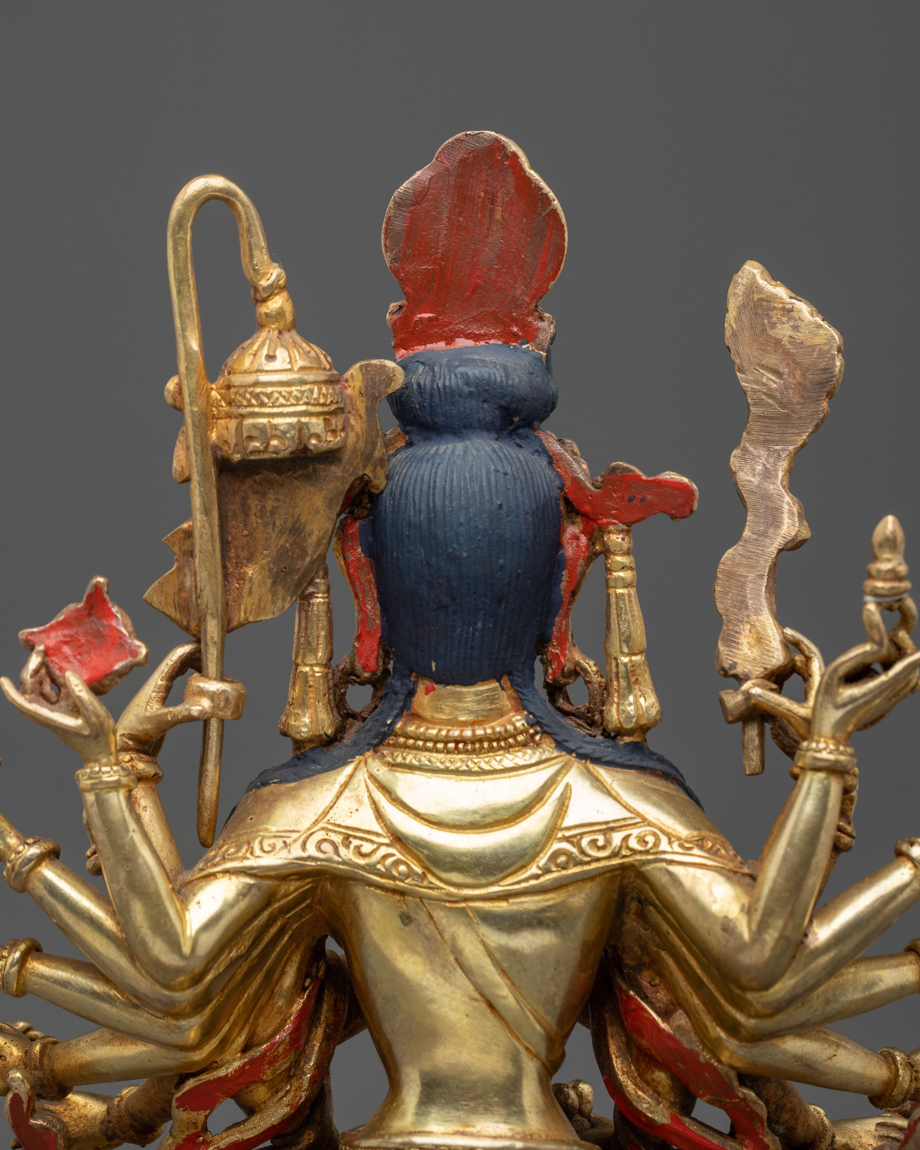 Chundi Statue of Protection | 24K Gold Gilded Goddess Figurine