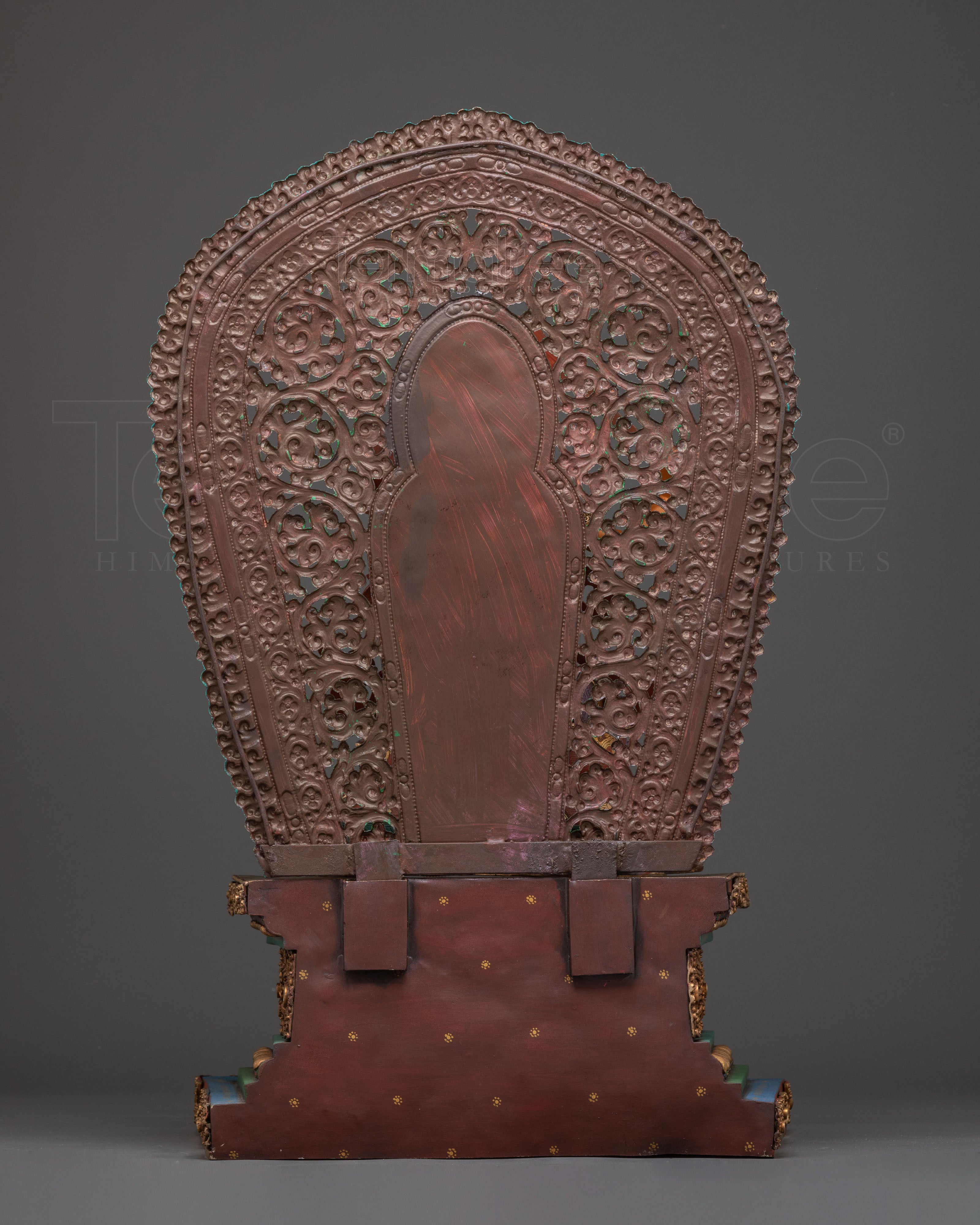 Spiritual Wisdom Deity Manjushri Statue on Throne | Handmade in Nepal