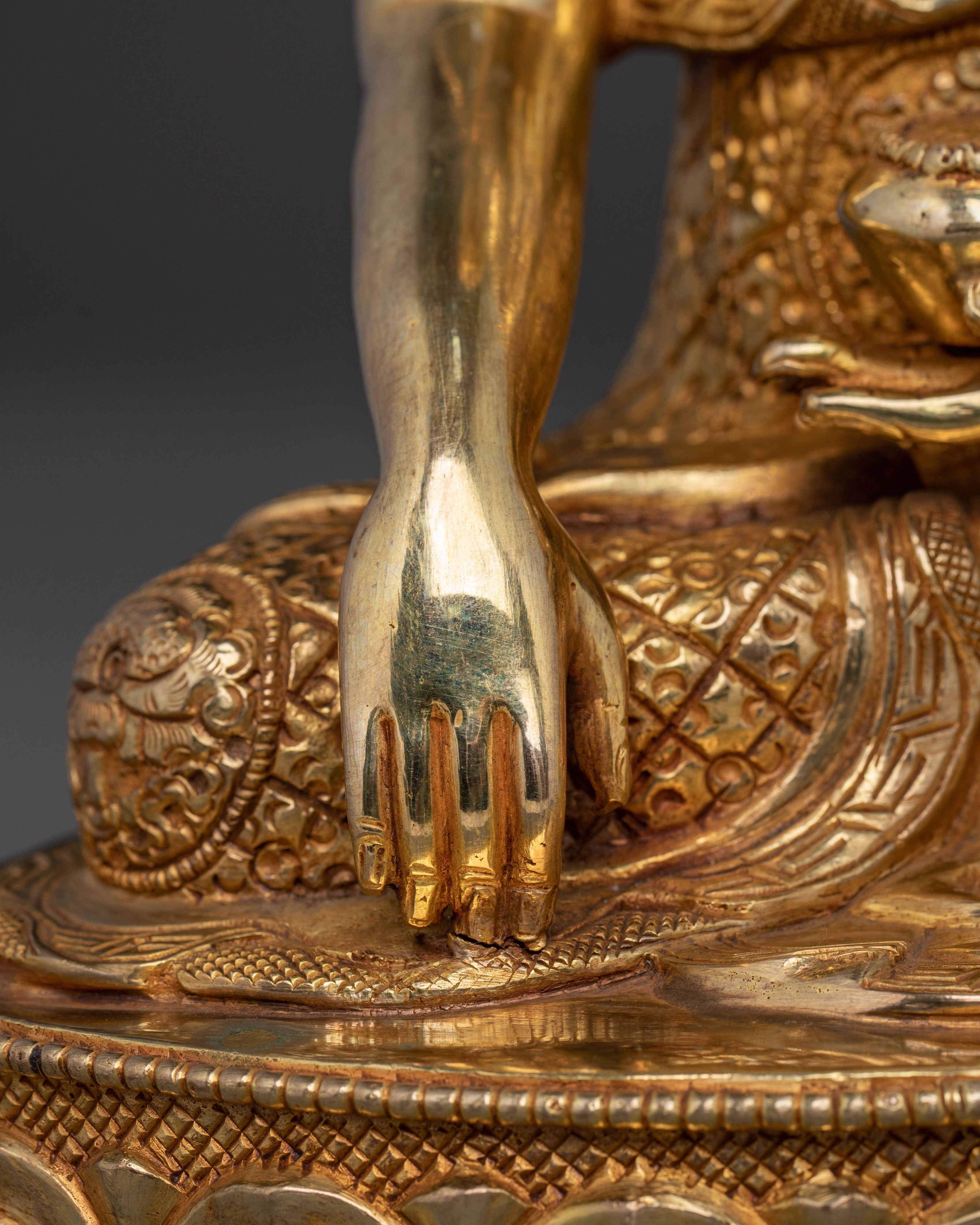 Meditating Buddha: Shakyamuni Statue | Altar Decor