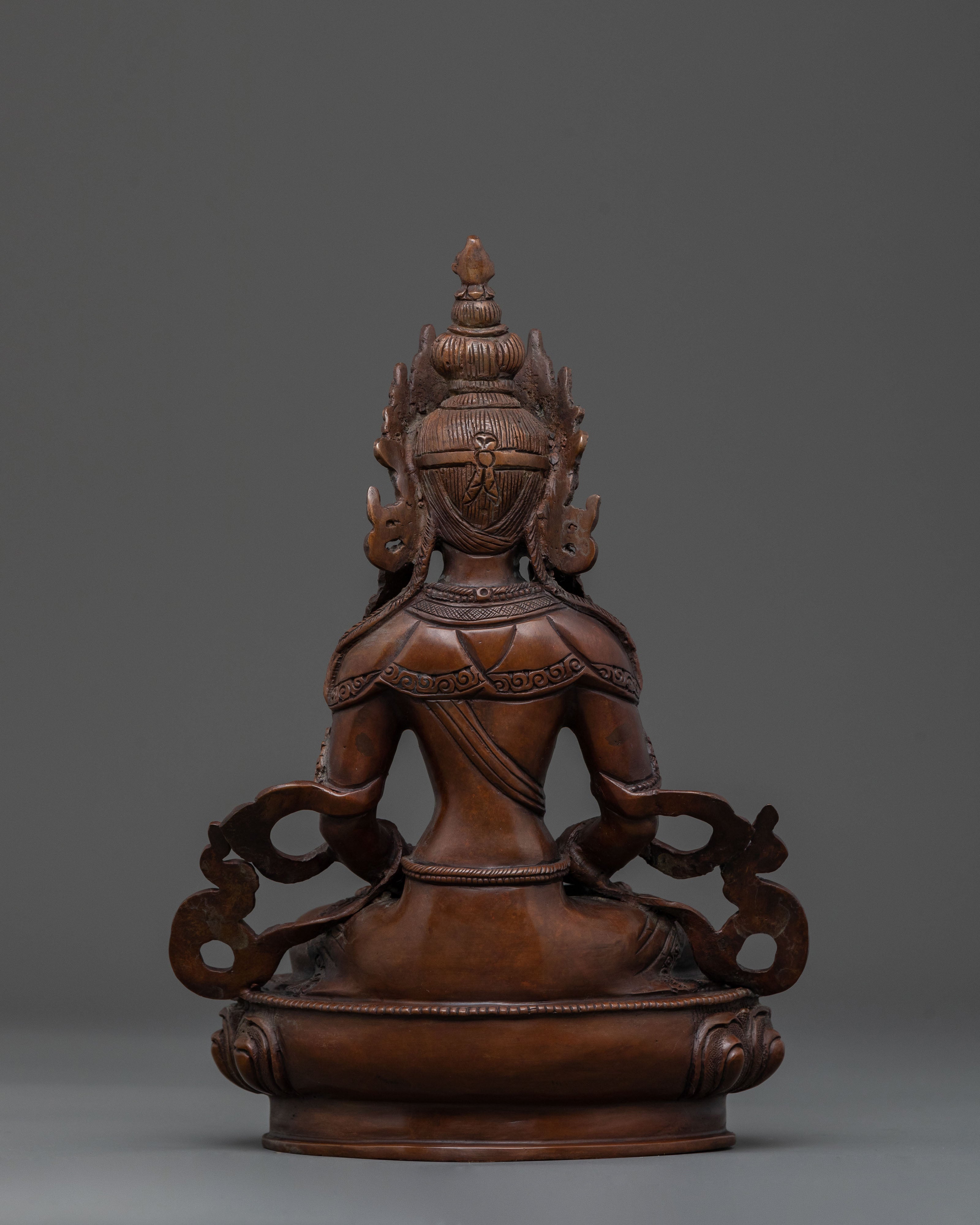 Amitayus Statue Long Life Buddha | Tibetan Longevity Deity