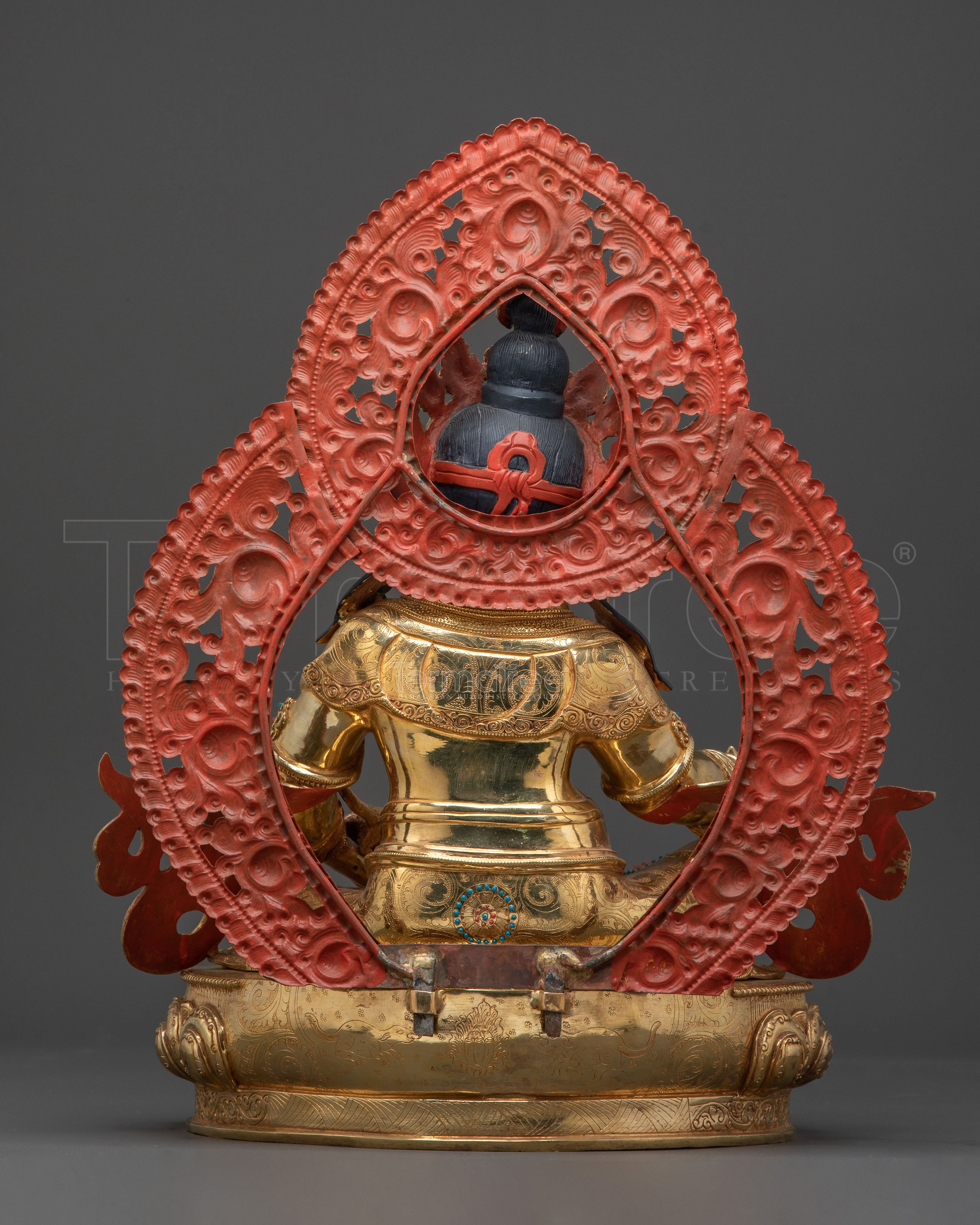 Handcrafted Dzambhala Golden Statue |  Spiritual Decor