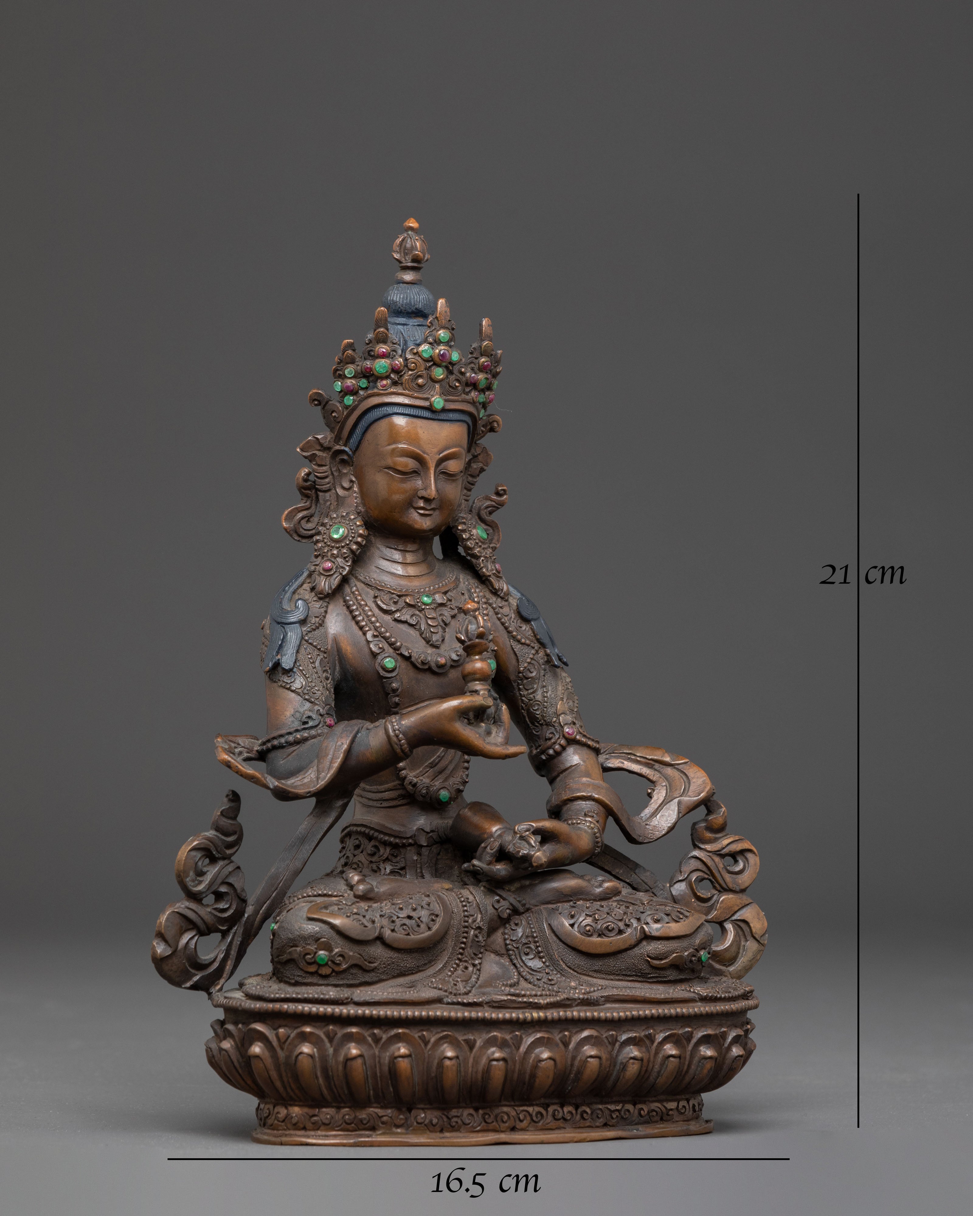 Handcrafted Copper Statue of Vajrasattva 
