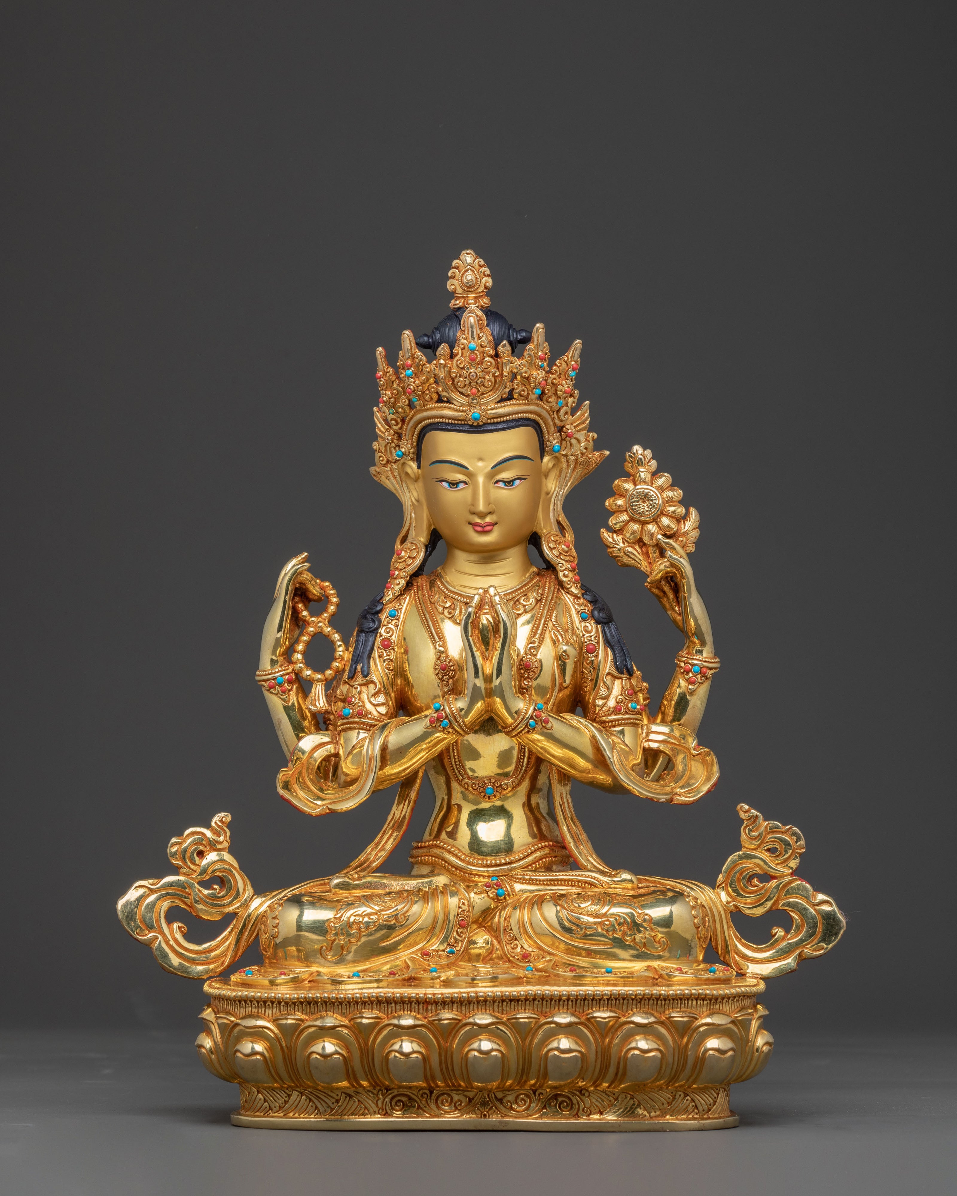 Chenrezig Sacred Statue: Compassionate Radiance