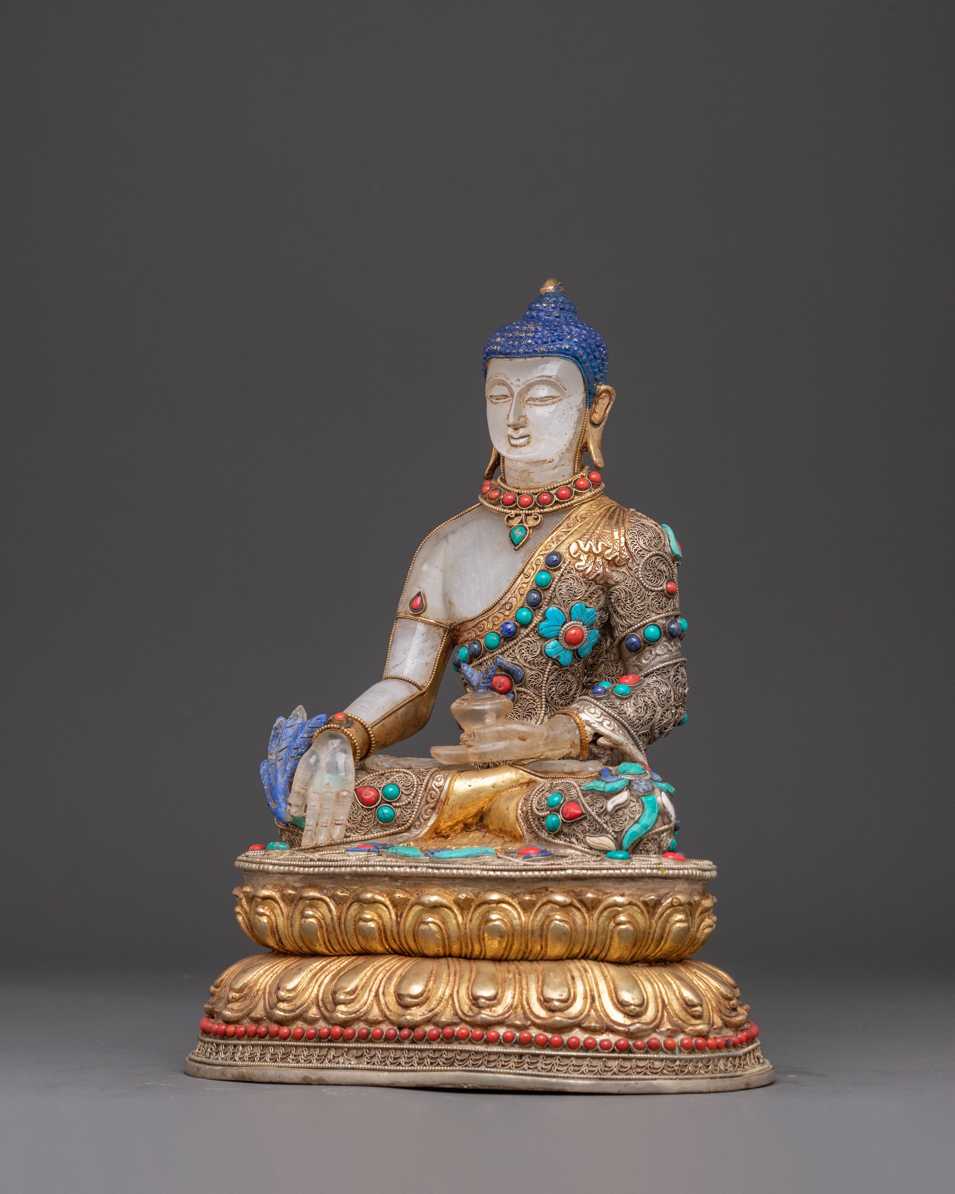 Serene Healer Handmade Medicine Buddha Statue