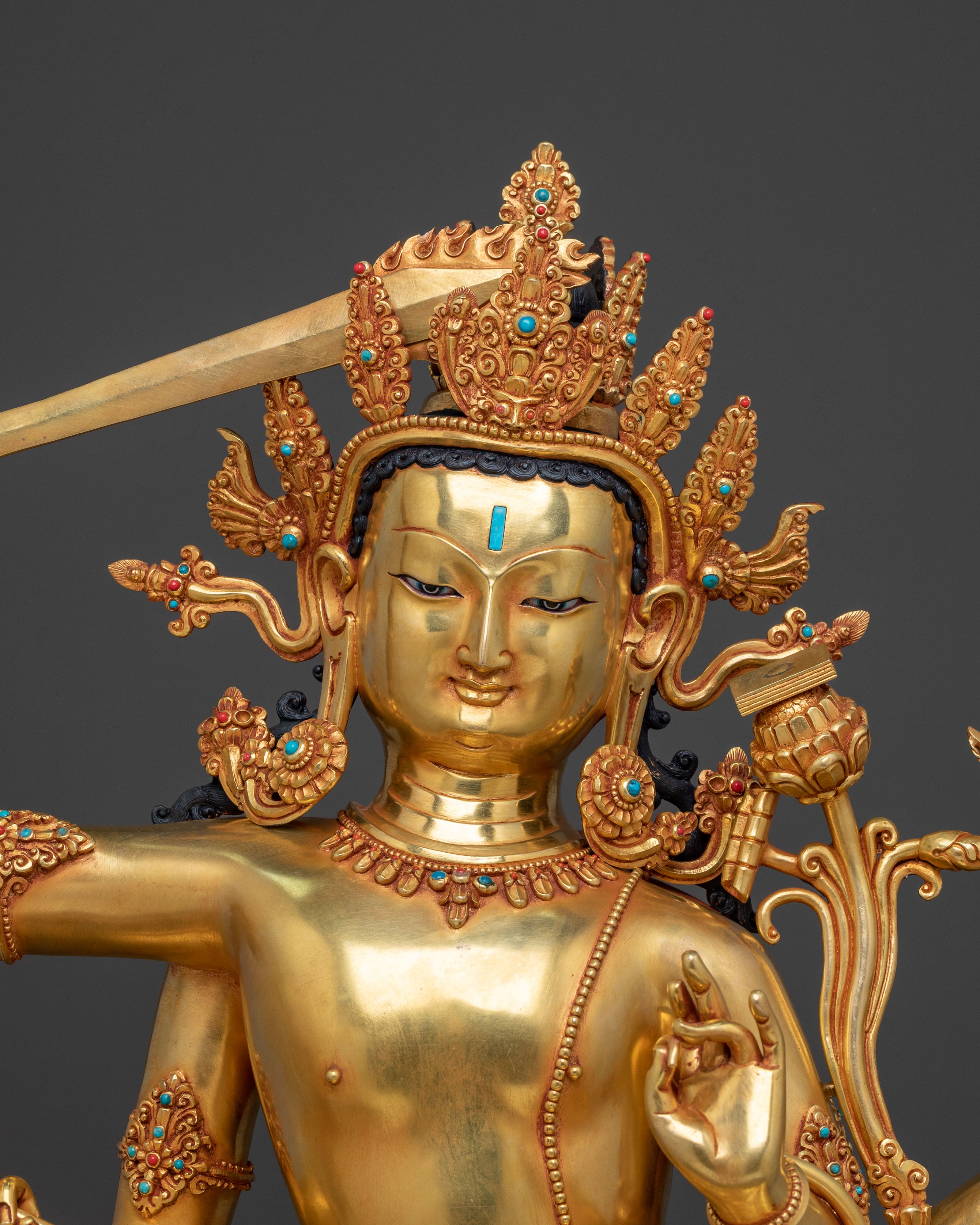 Maha Manjushri Statue | Bodhisattva of Transcendent Wisdom