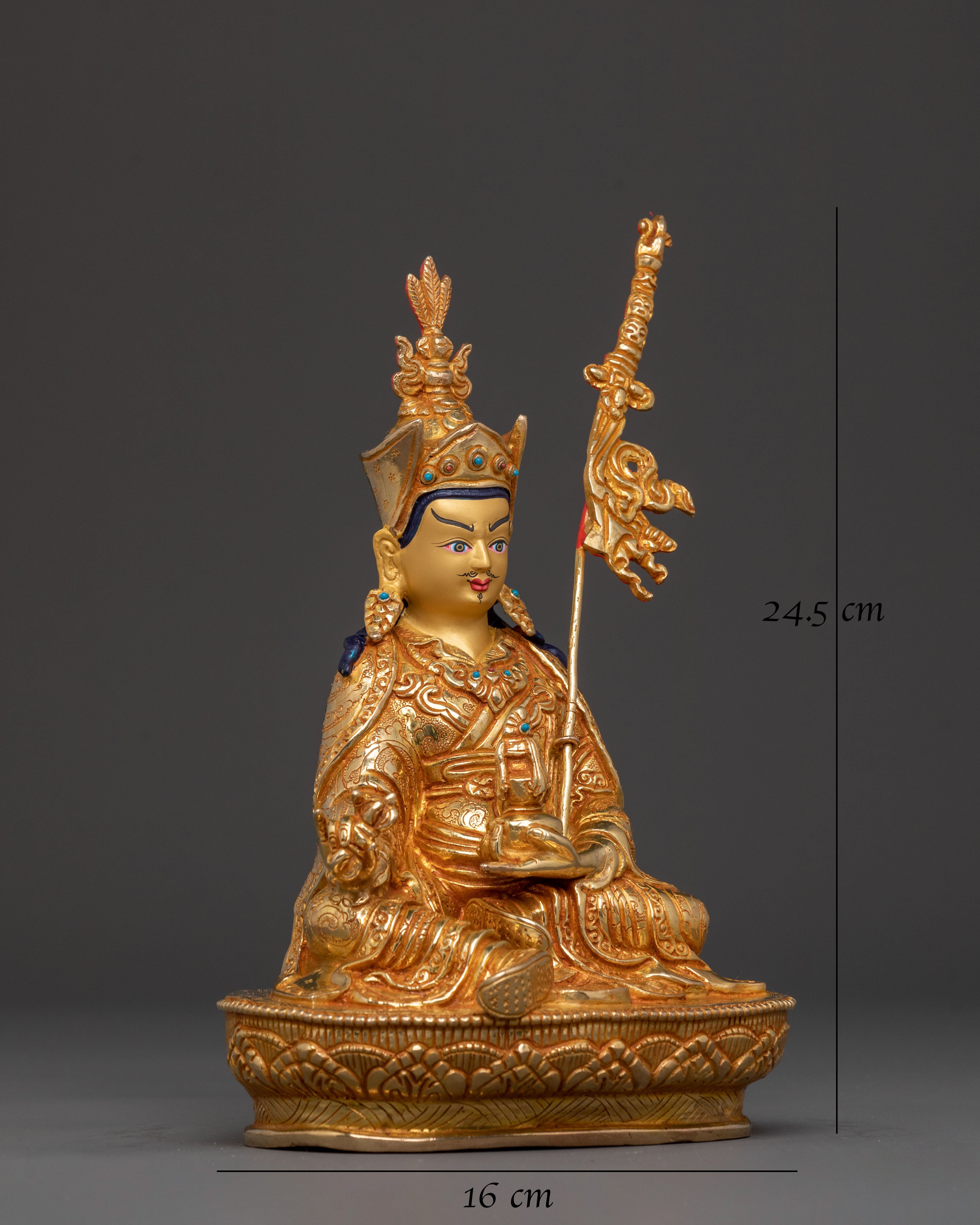 Guru Rinpoche: 24K Gold Gilded Serenity