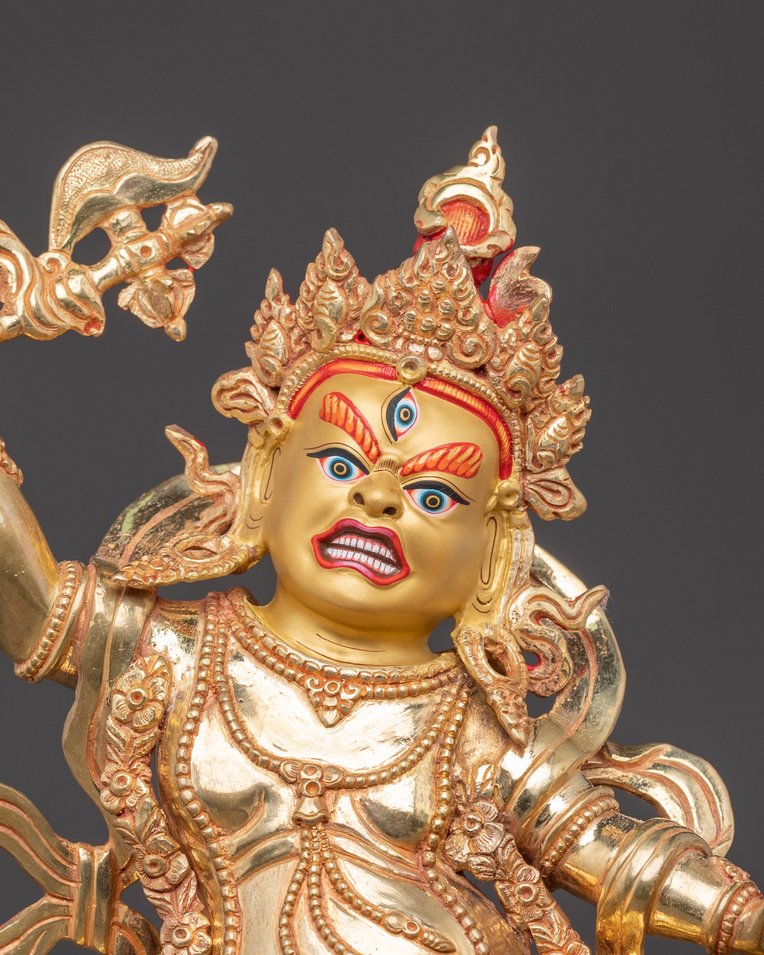 Handcrafted Bhairava And Shakti Statue Set | Tantric Protector Deities