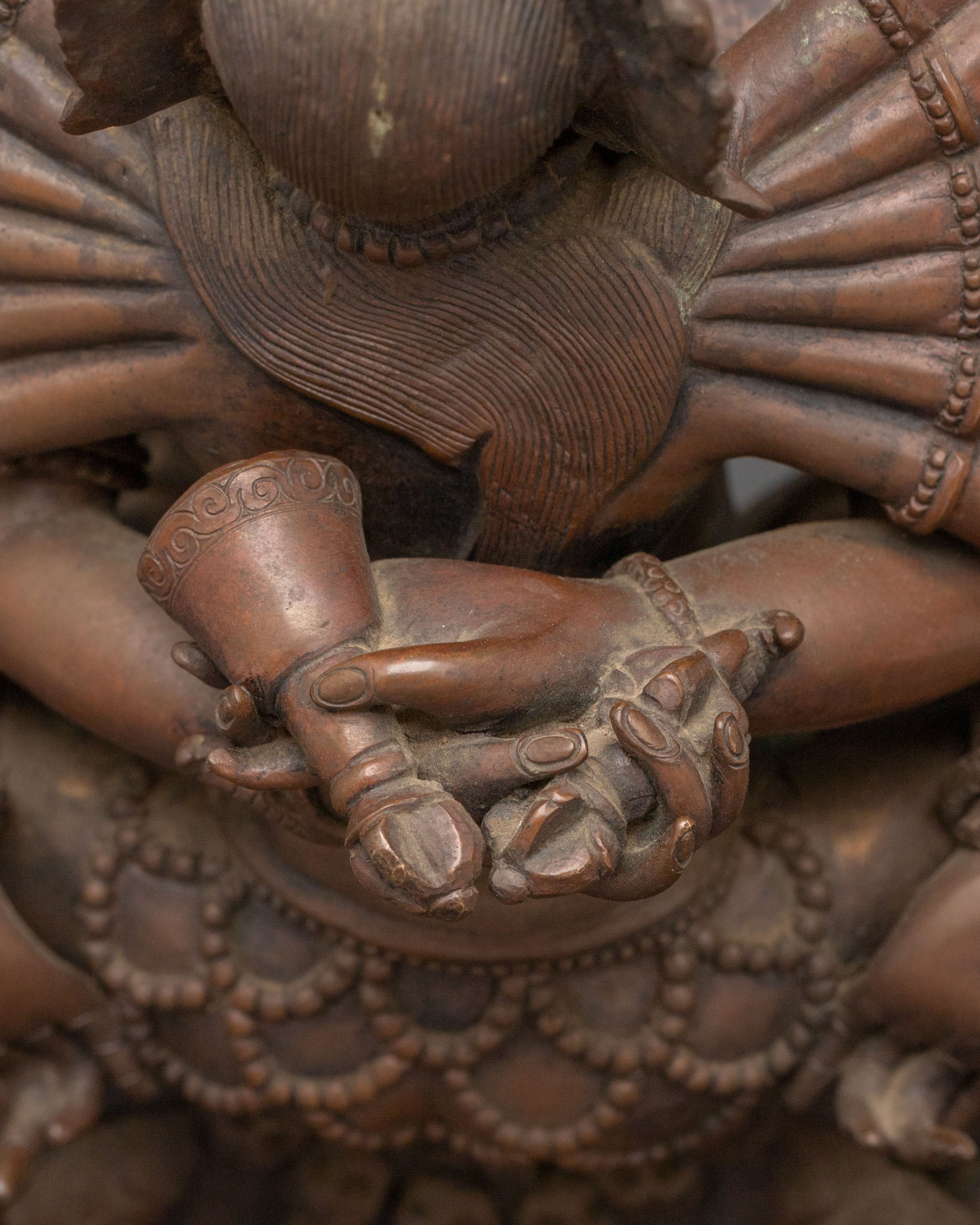 Heruka Chakrasamvara Sculpture | Oxidized Copper Masterpiece