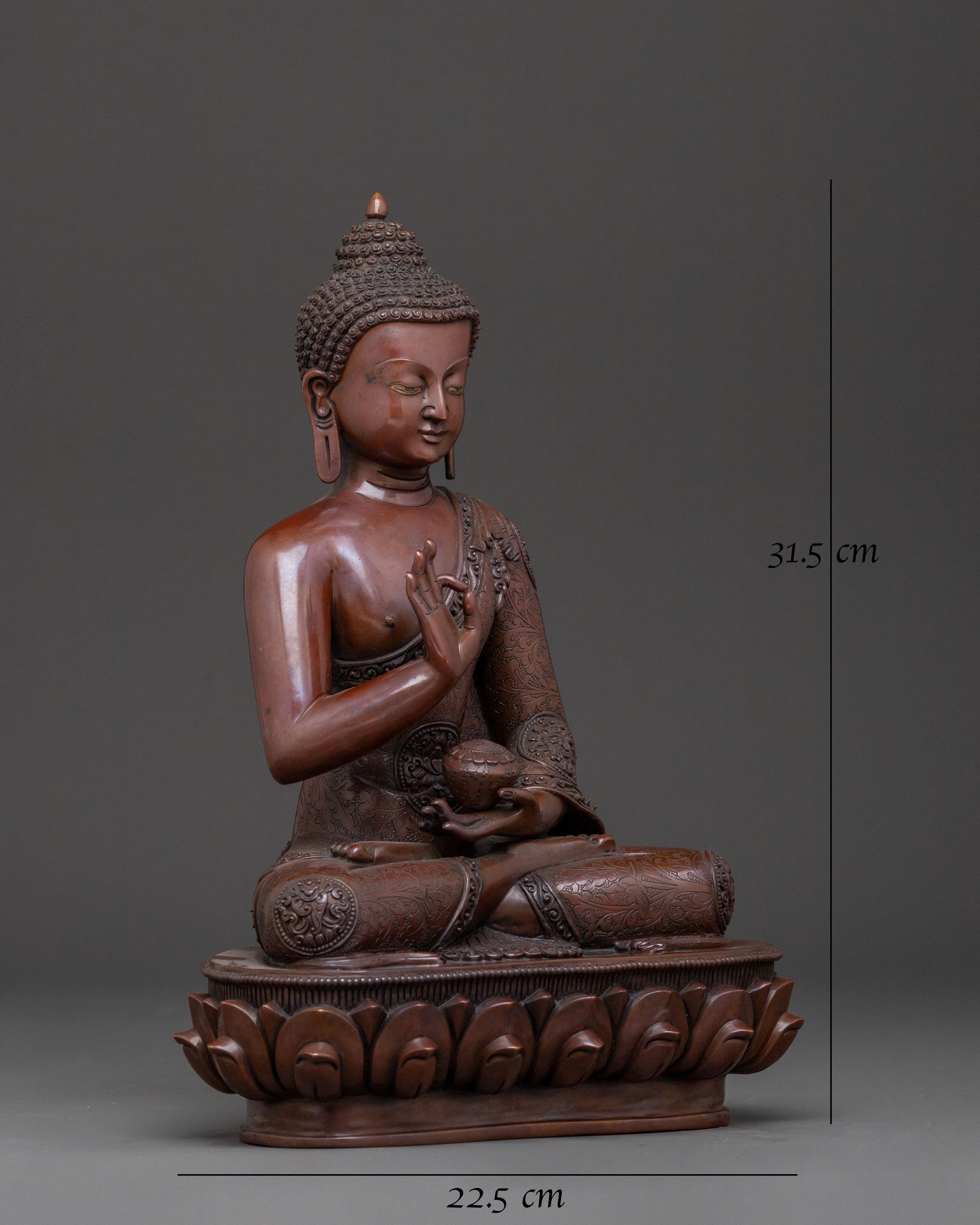 Statue of Amogasiddhi Dhyani Buddha | Wisdom Buddha
