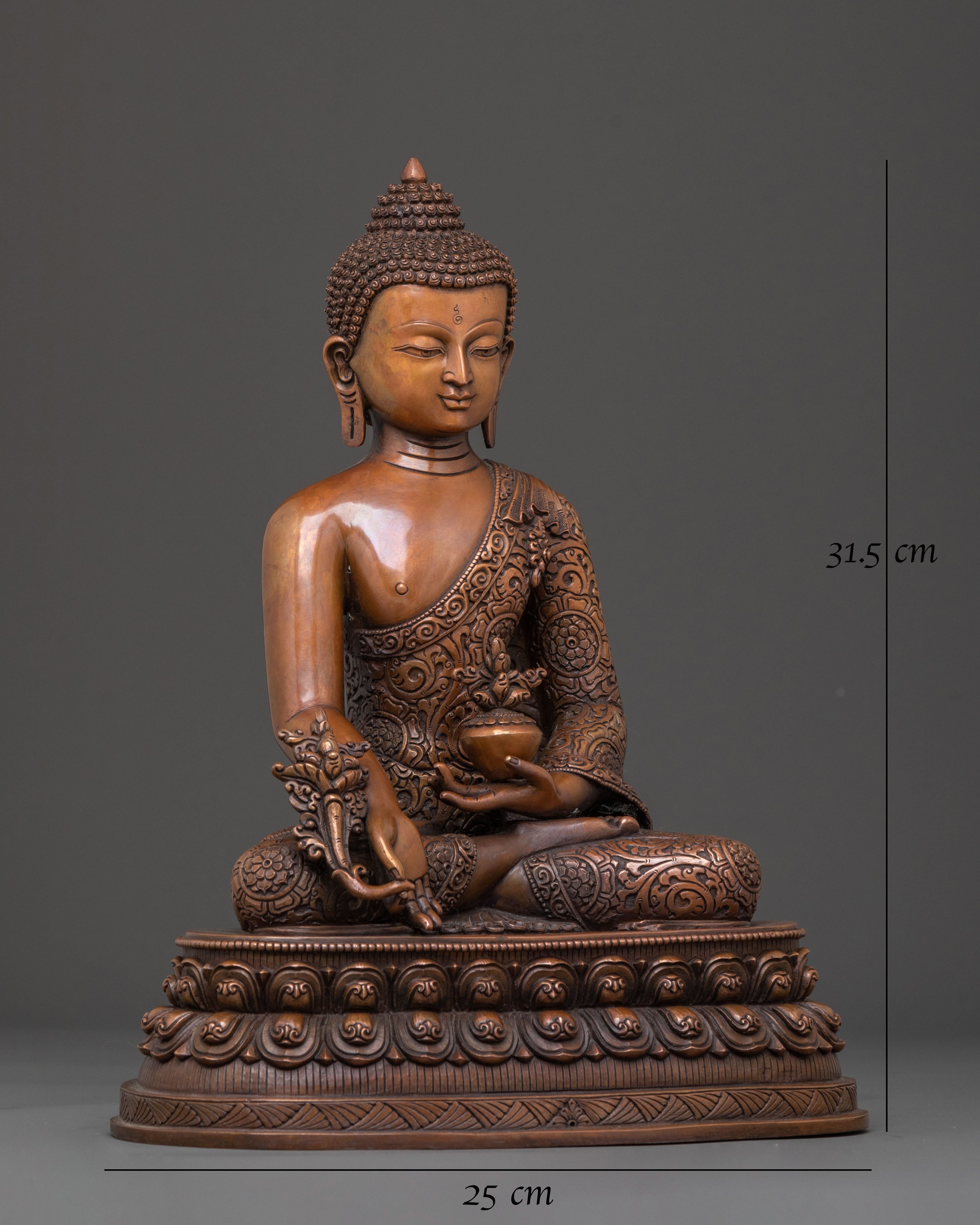 Medicine Buddha Power of Healing Statue | Spiritual Altar Decor