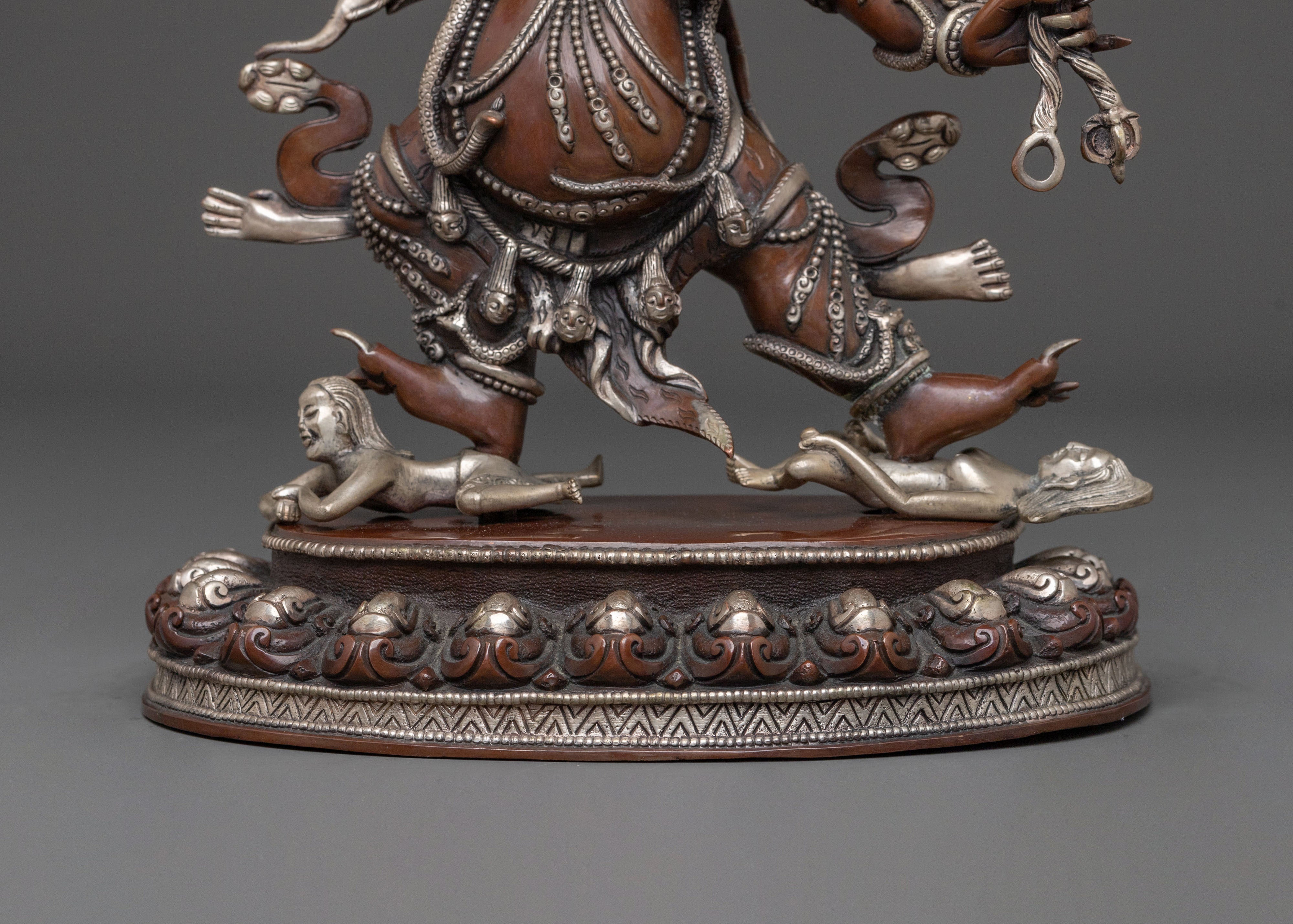 DandaPani: Oxidized Copper Figurine
