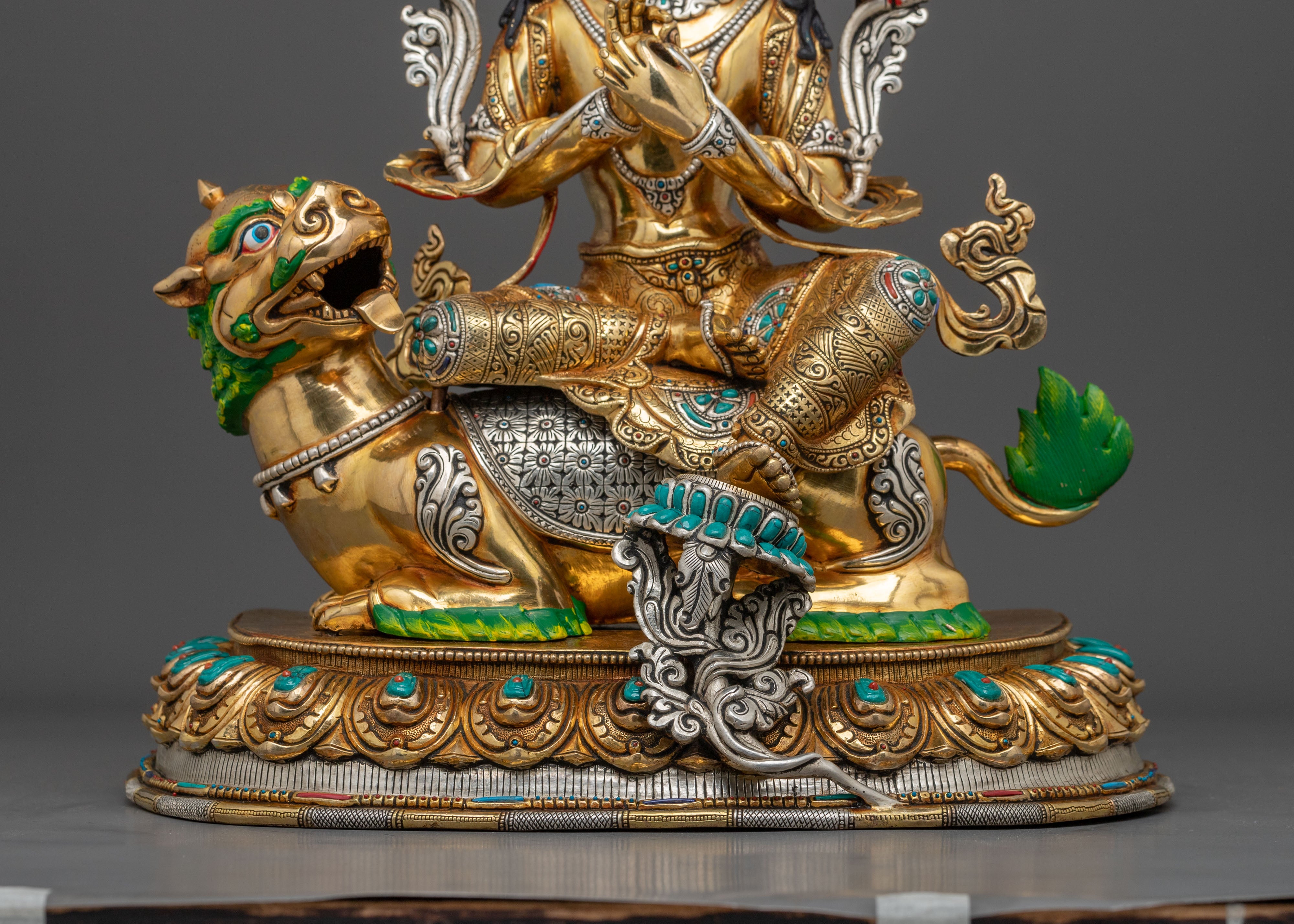 Simhanada Manjushri Statue | Home Decor