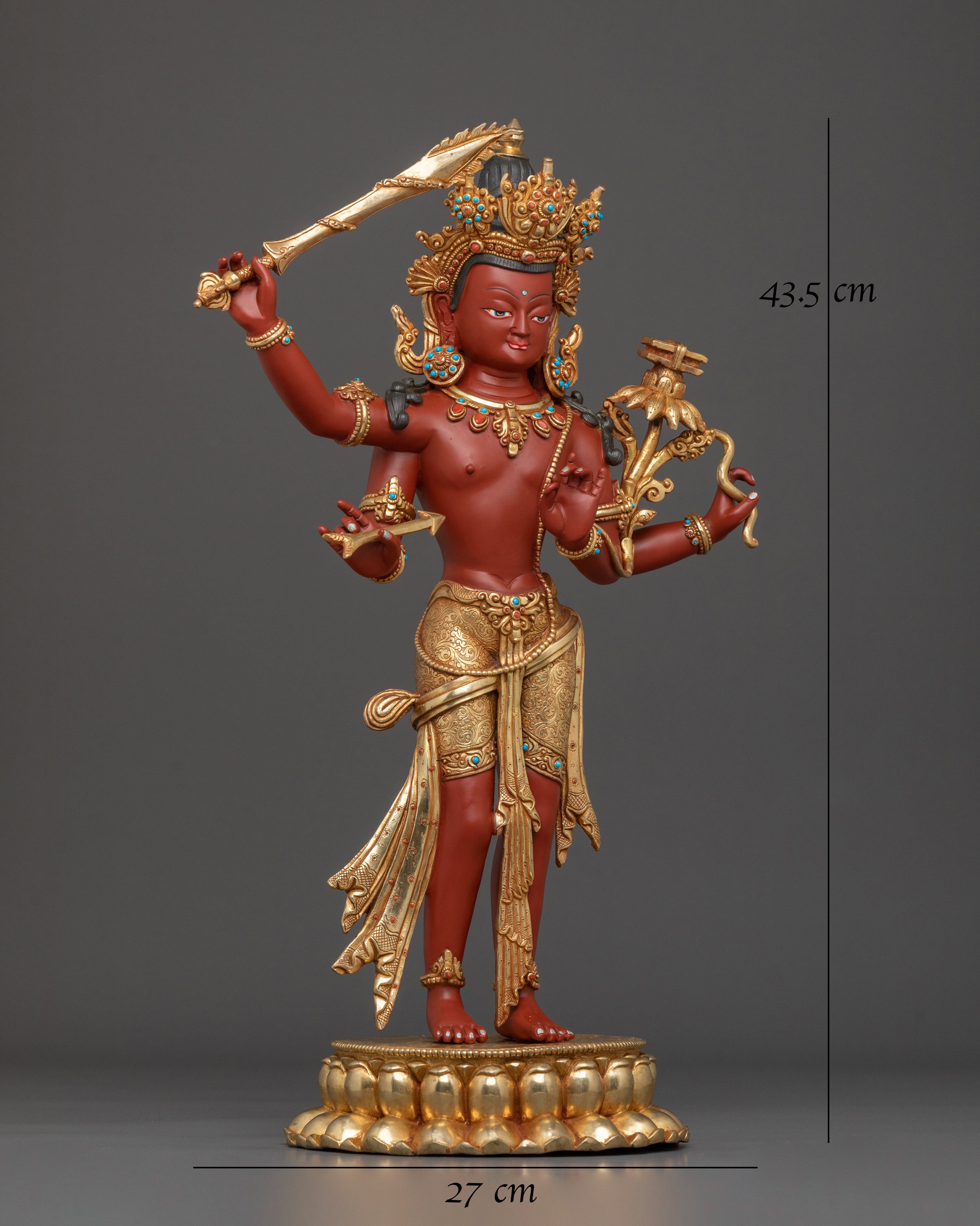 Maha Manjushri Statue | Tibetan Buddhist Figurine