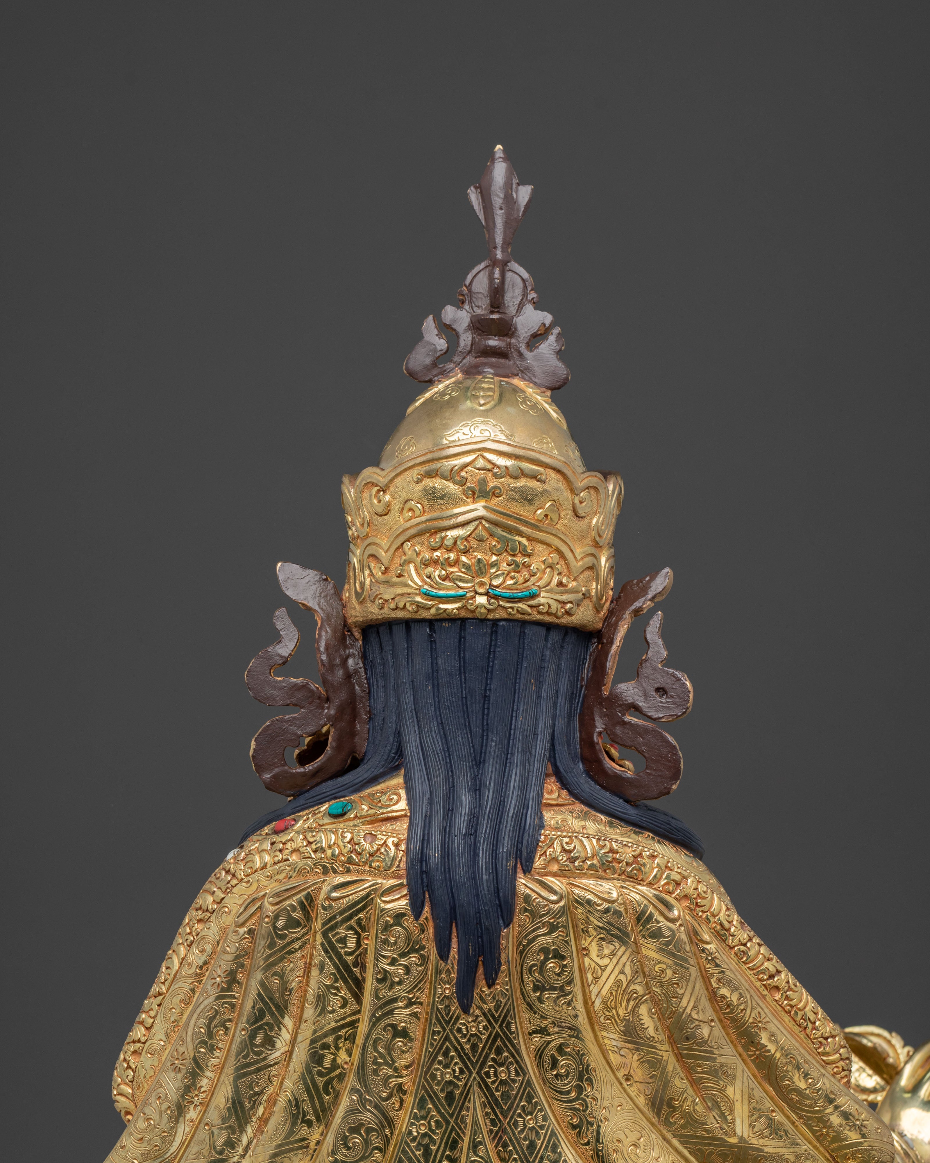 Padmasambhava Sacred Dharma Statue | Handcrafted Tibetan Buddhist Art