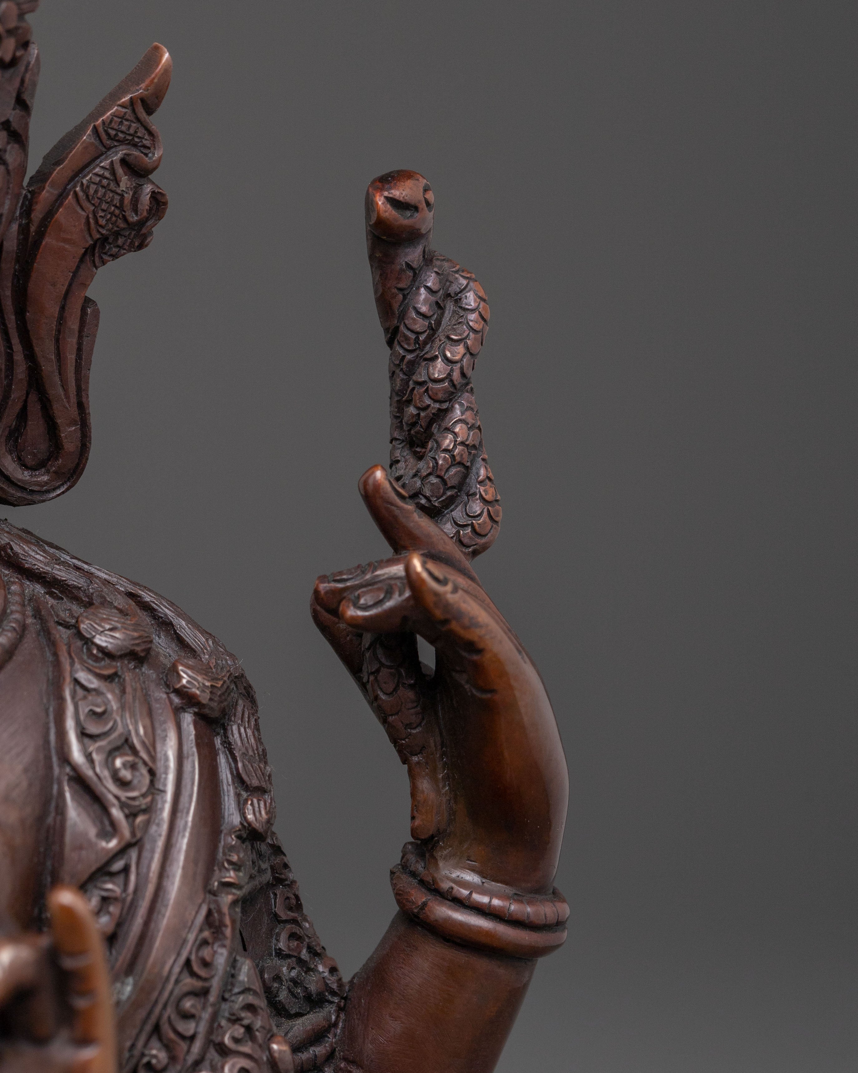 Guardian Varahi Statue | Oxidized Copper Sculpture