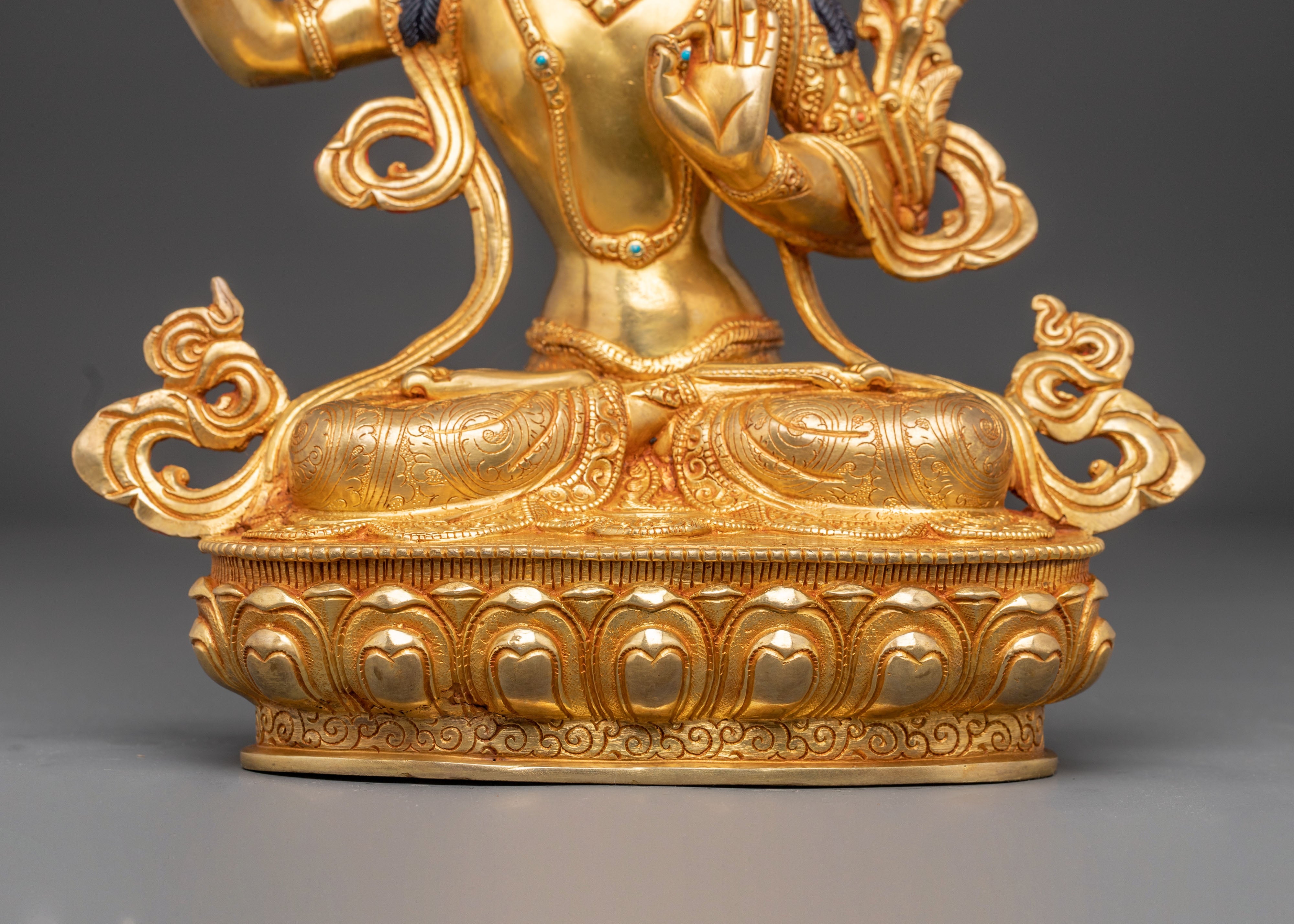 Manjushri Statue: The Flaming Sword | Buddhist Wisdom Idol