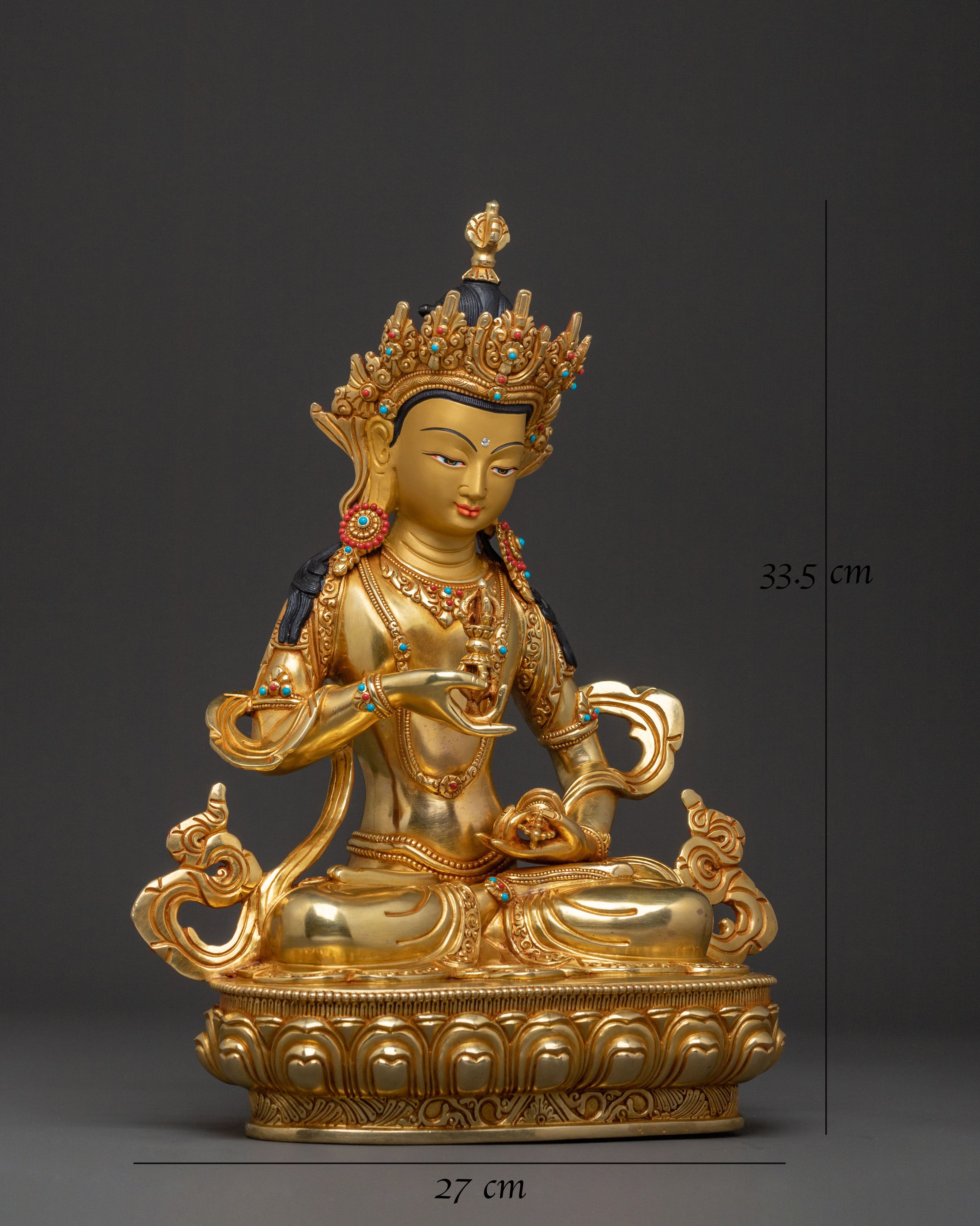 Vajrasattva Buddha: Exquisite Nepalese Sculpture