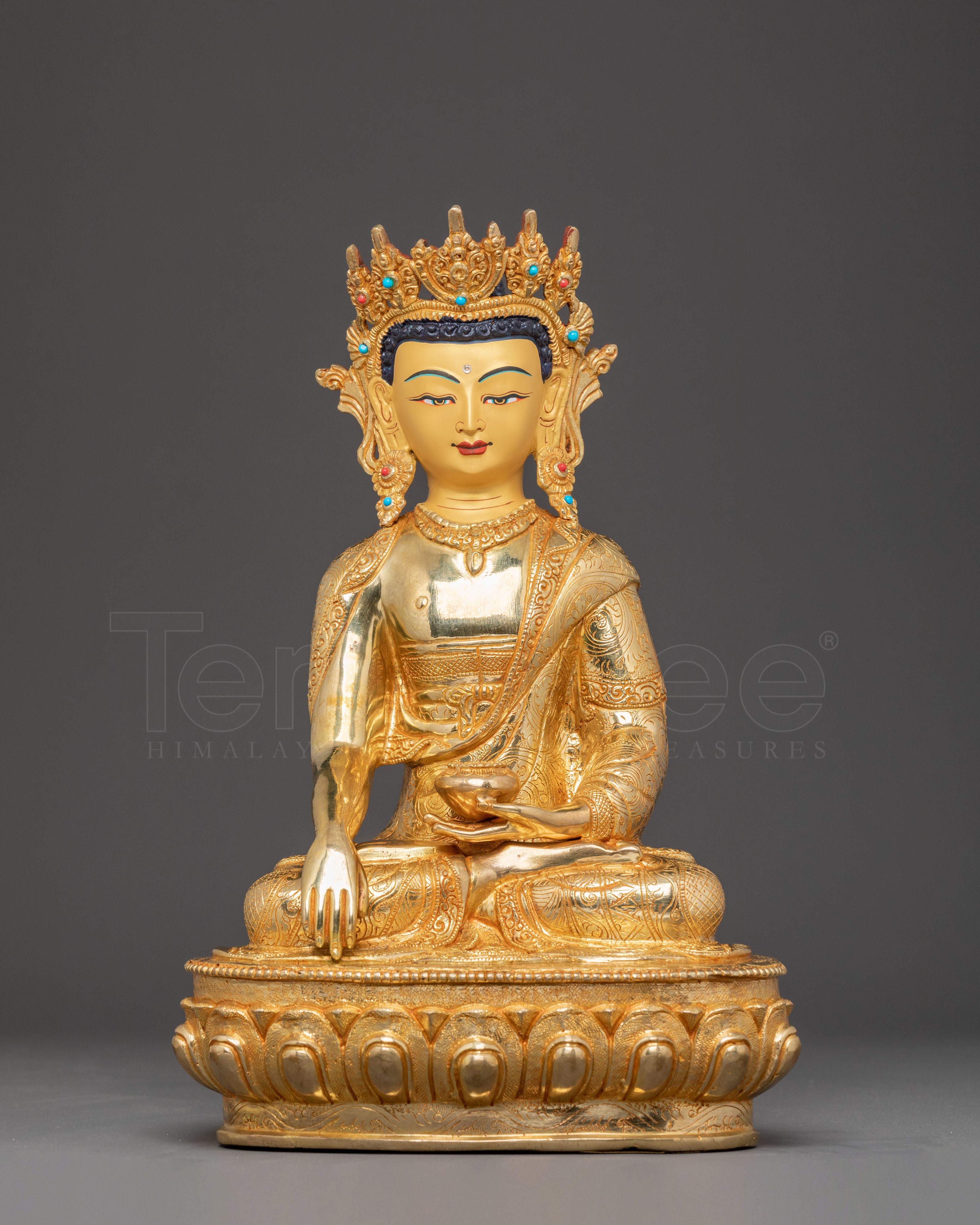 Shakyamuni Buddha Golden Statue | Historical Buddha Sculpture