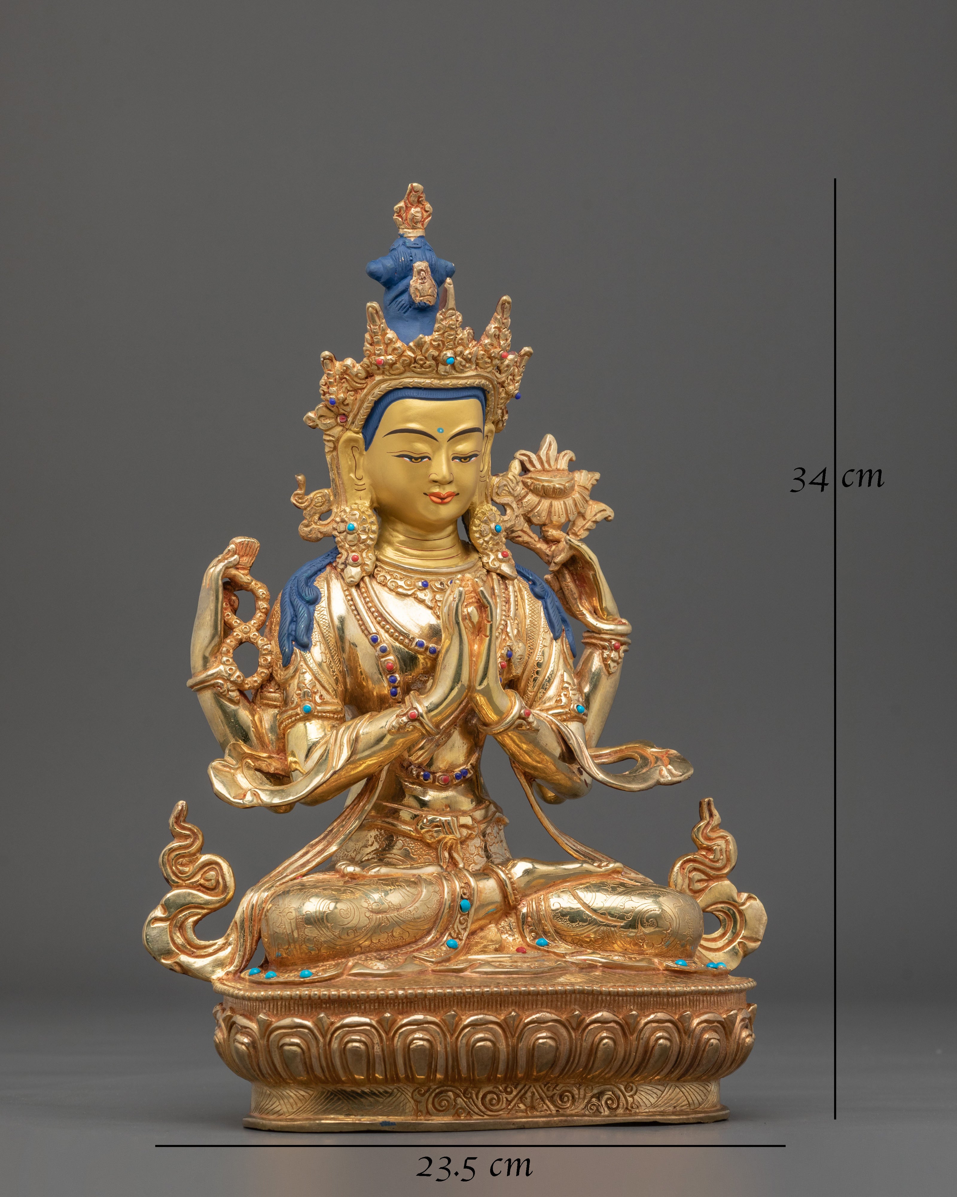 Chenrezig Compassionate Liberator Statue | Symbol of Mercy