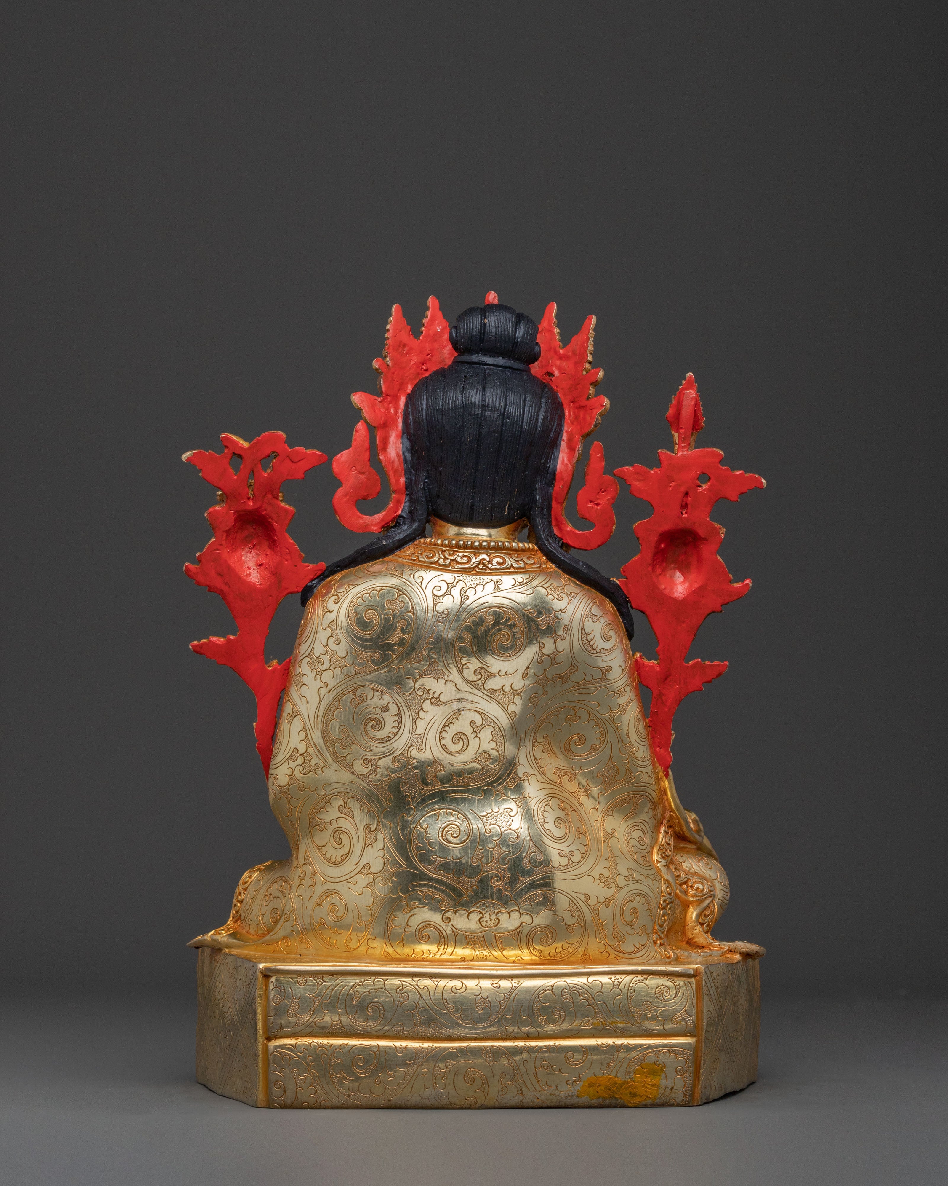 Trisong Detsen Statue | 24K Gold Gilded Dharma Protector