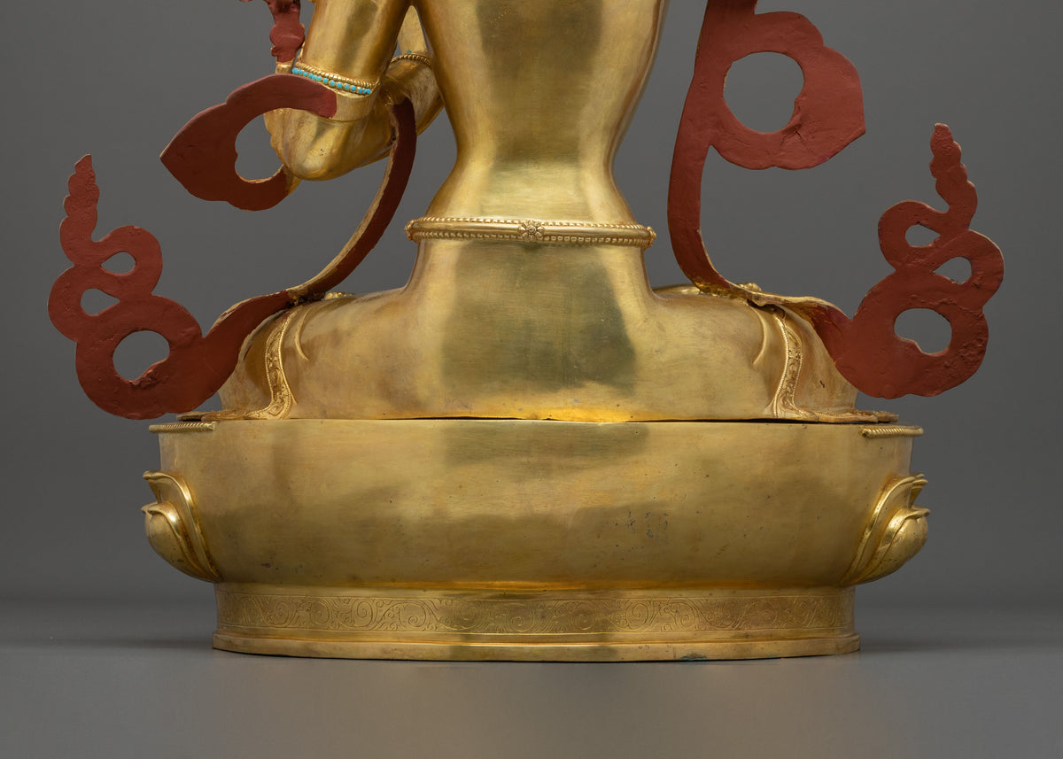 Manjushri Acrylic Painted Statue | Buddhist Shrine