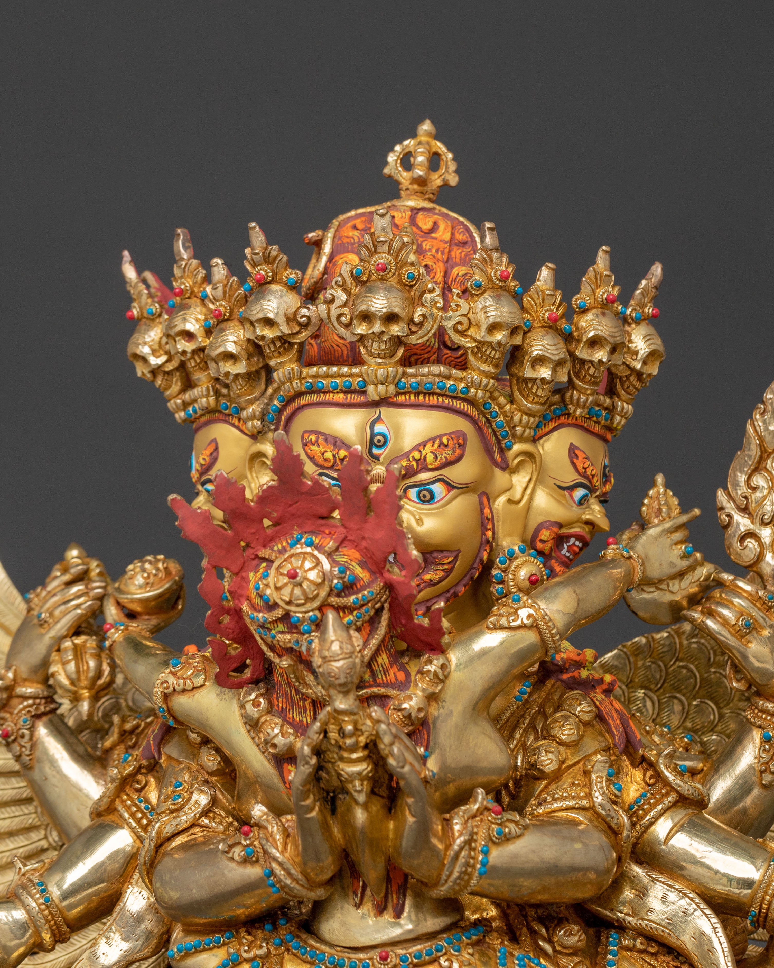 Vajrakilaya Sacred Statue | Wrathful Deity of Purification and Power