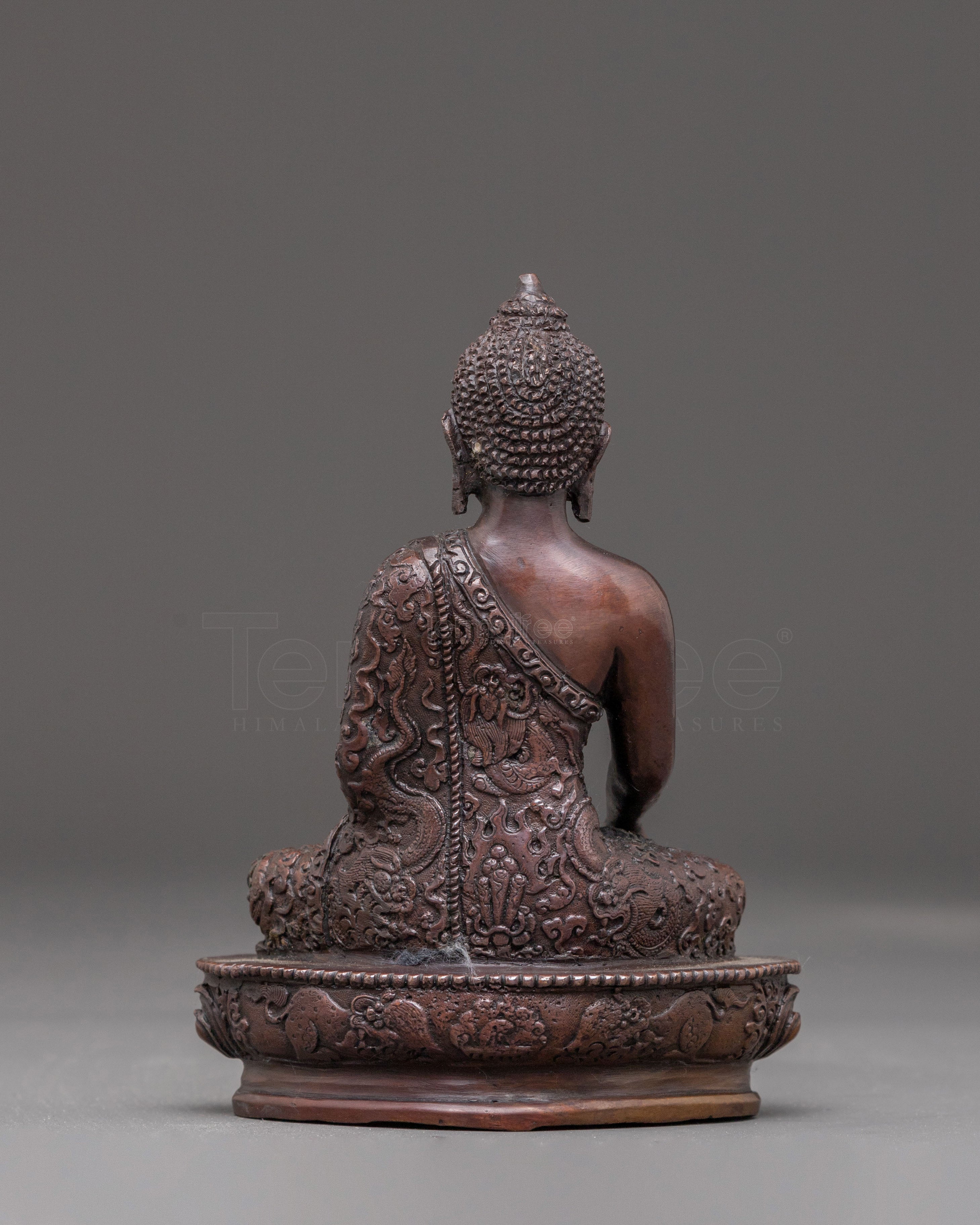 Handmade Oxidized Shakyamuni Buddha Statue | Historical Buddha