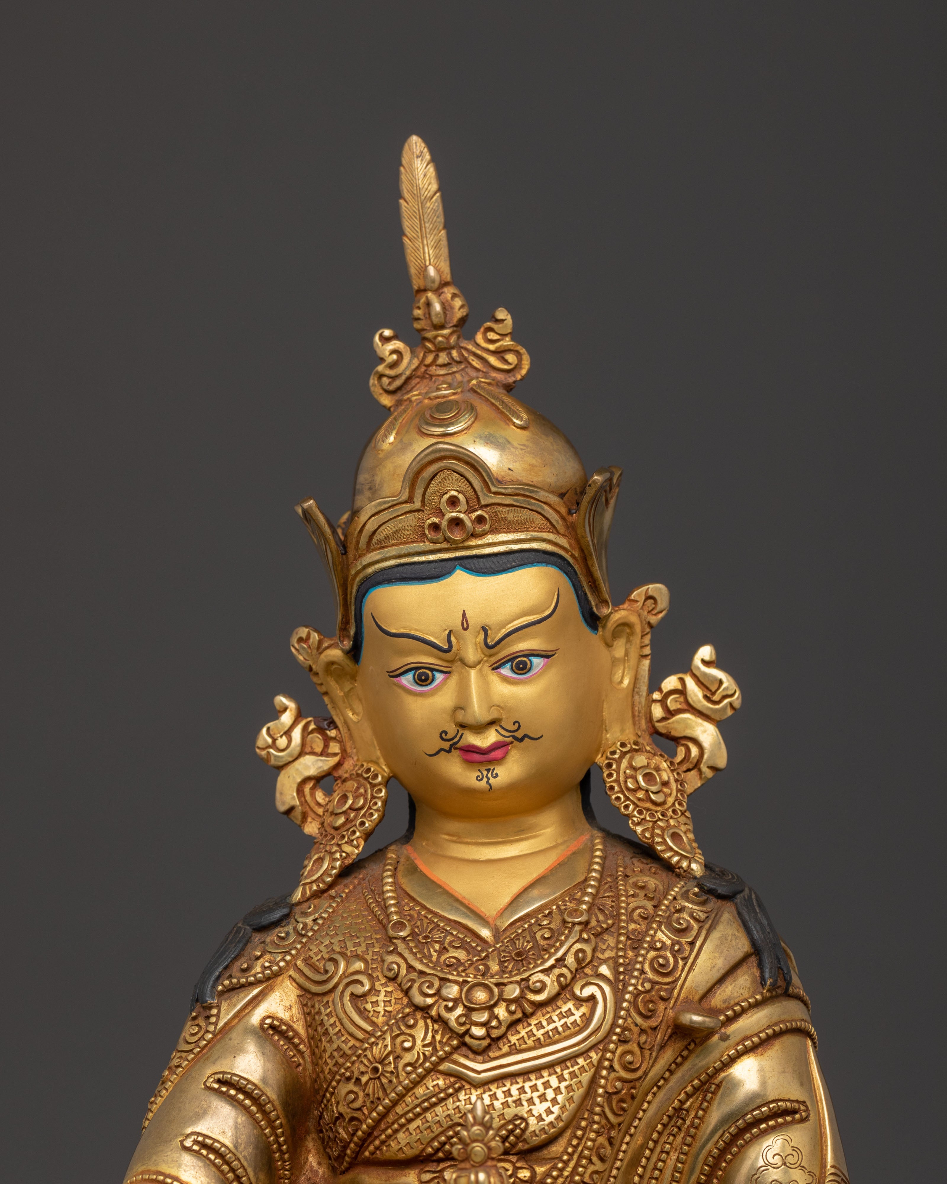 Guru Rinpoche Golden Statue | Precious Teacher
