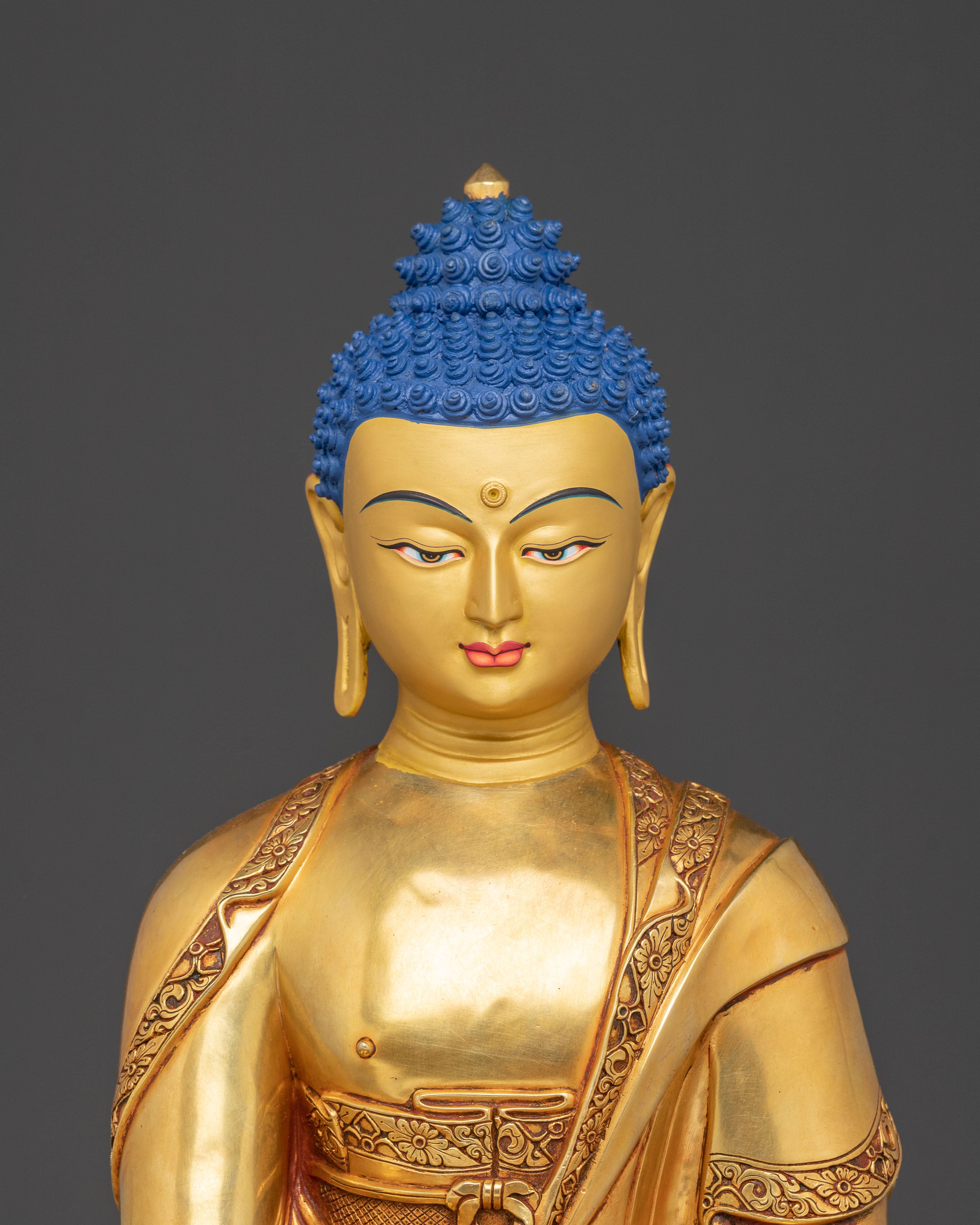 Handmade Golden Shakyamuni Buddha Statue | Home Decor