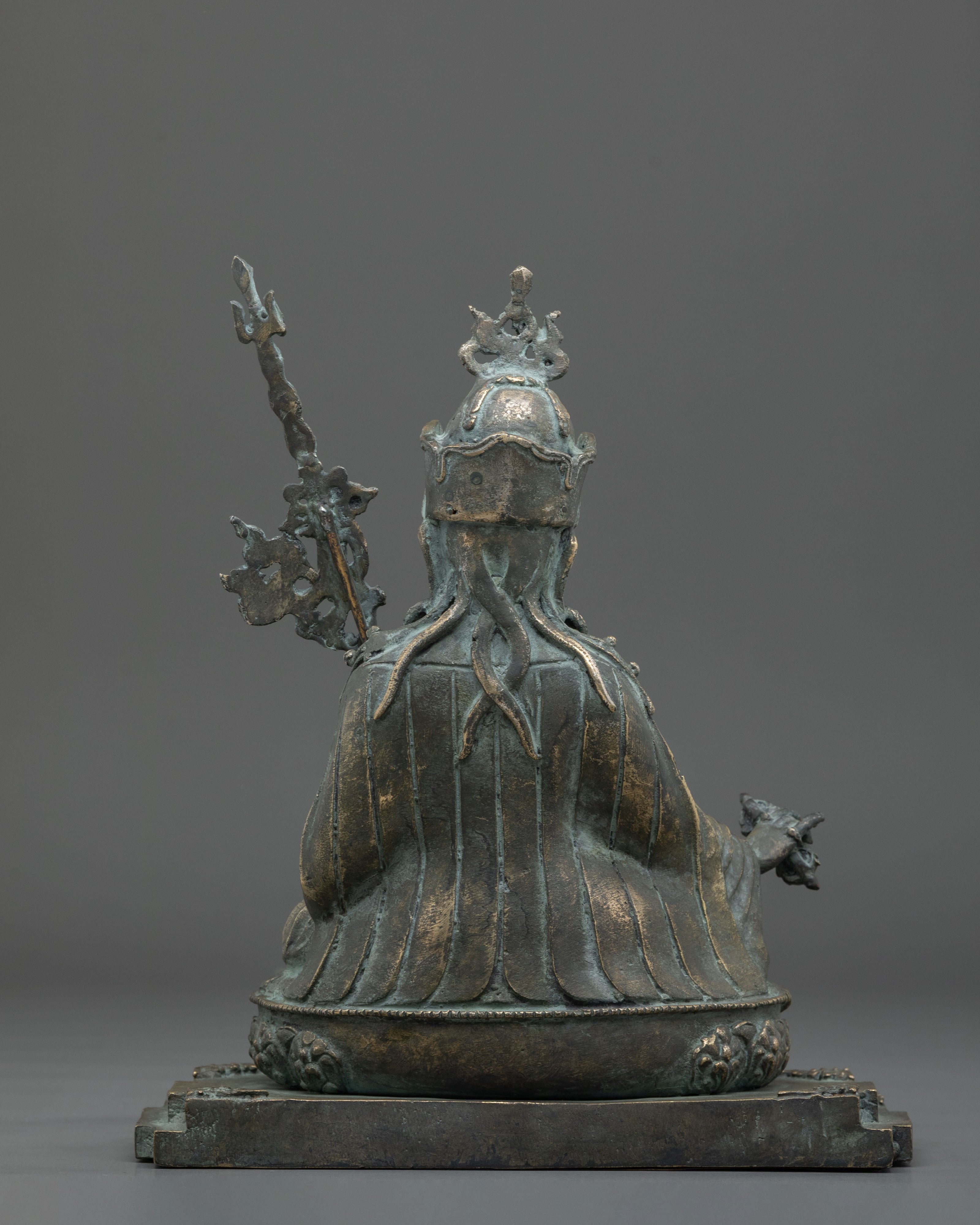 Guru Rinpoche Handmade Copper Statue with Antique Finish