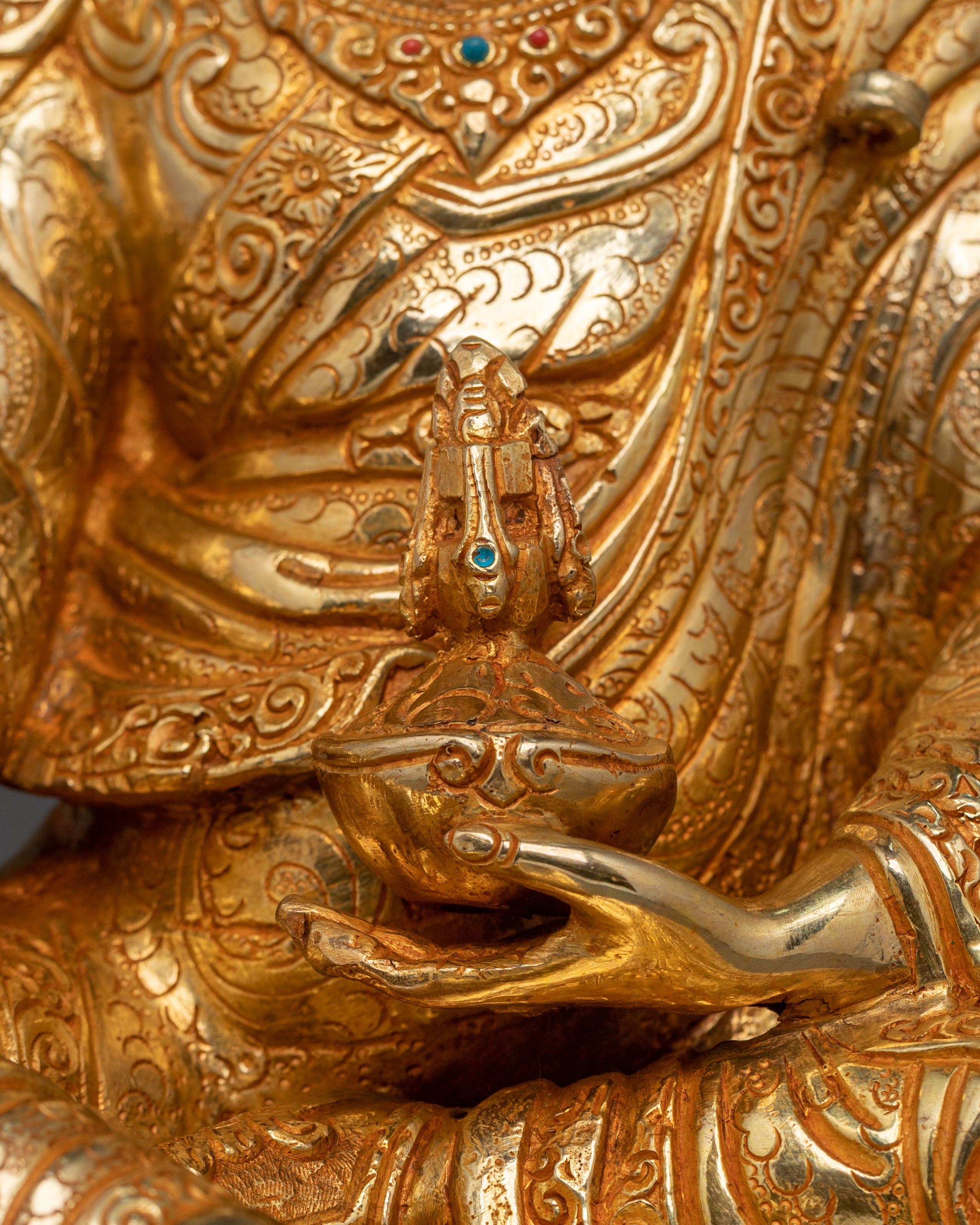 Himalayan Guru Rinpoche Figurine | Buddhist Teacher