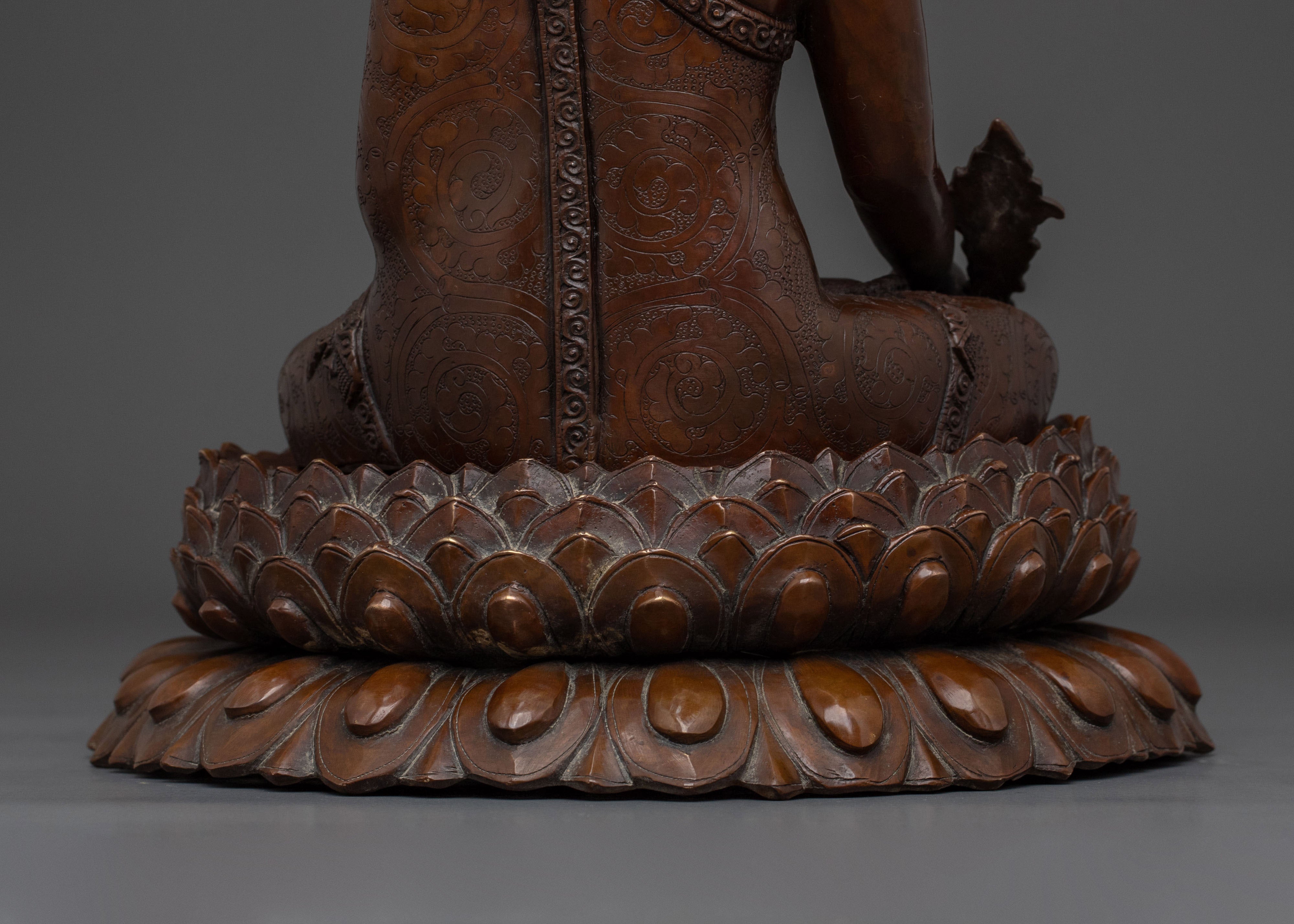 Medicine Buddha Buddhist Deity Statue | Deity of Health and Well-Being