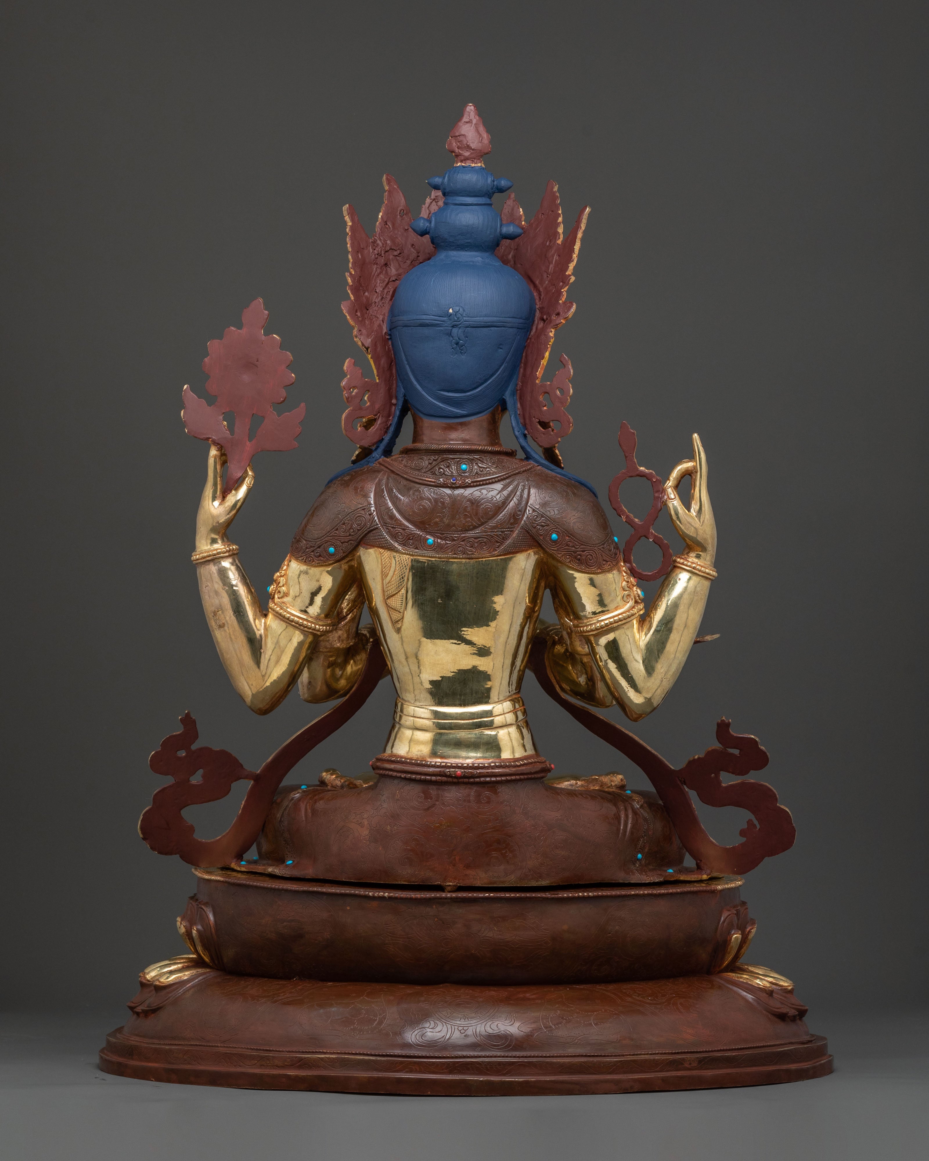 Four Armed Bodhisattva: Chenrezig Statue | Himalayan Artwork