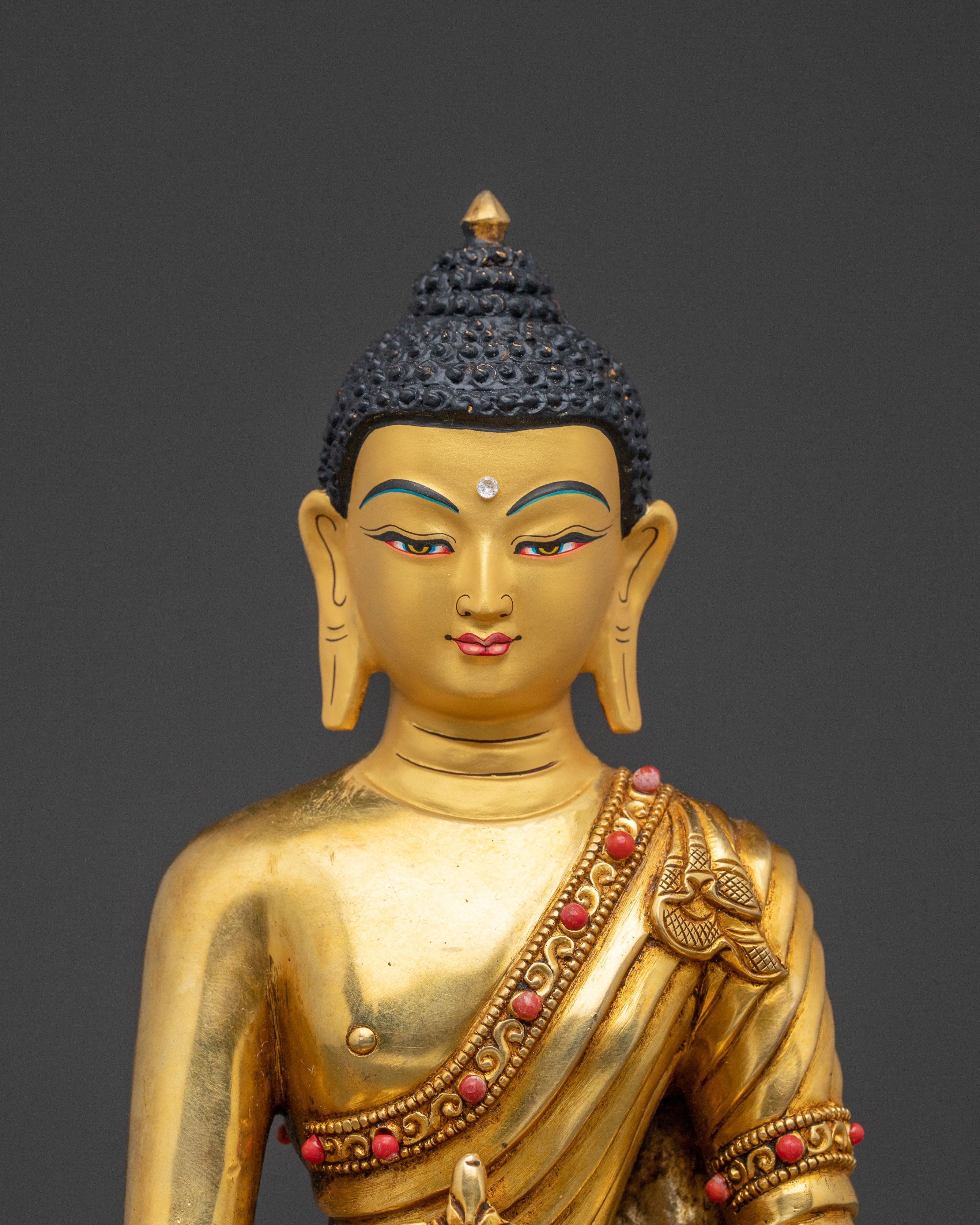 Medicine Buddha Statue – 24K Gold Gilded Copper Statue