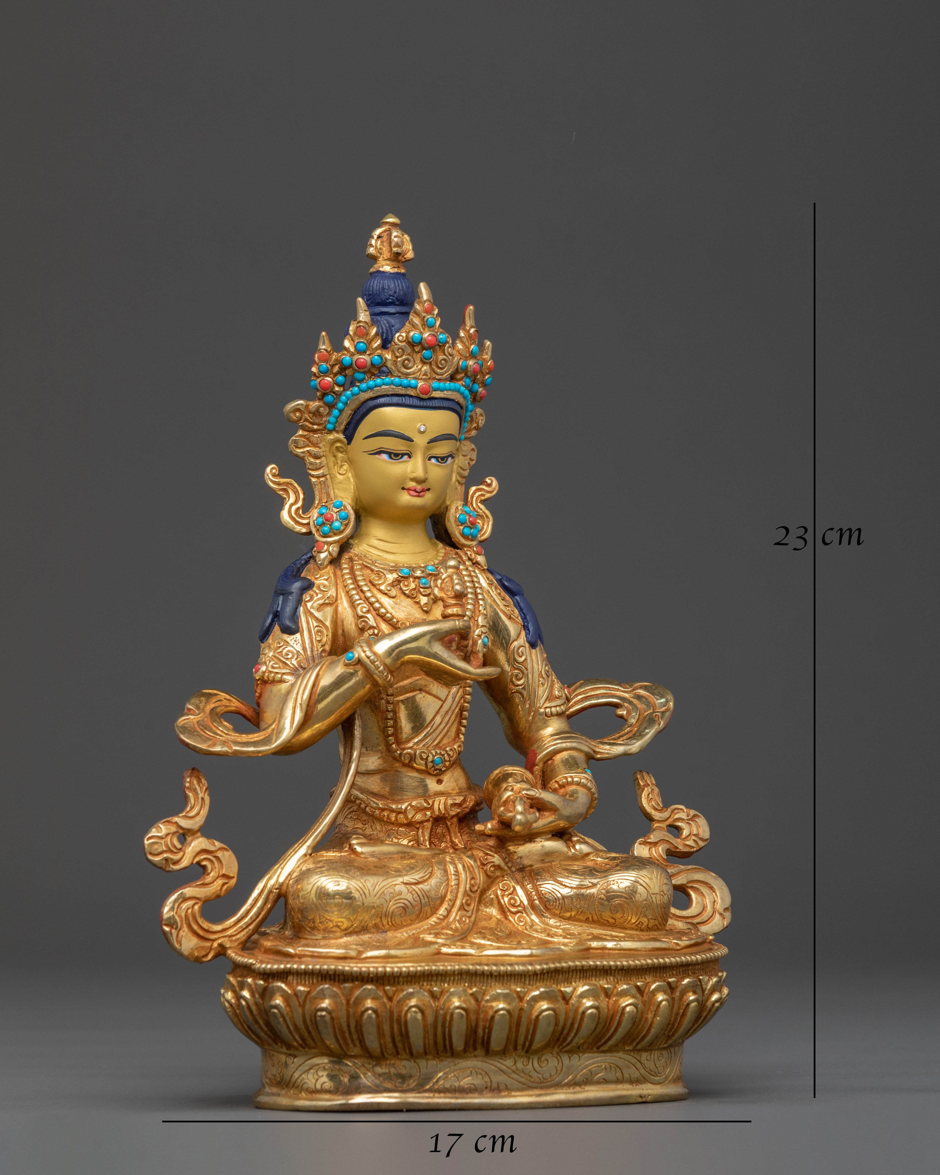 Vajrasattva Statue: Handcrafted in Nepal