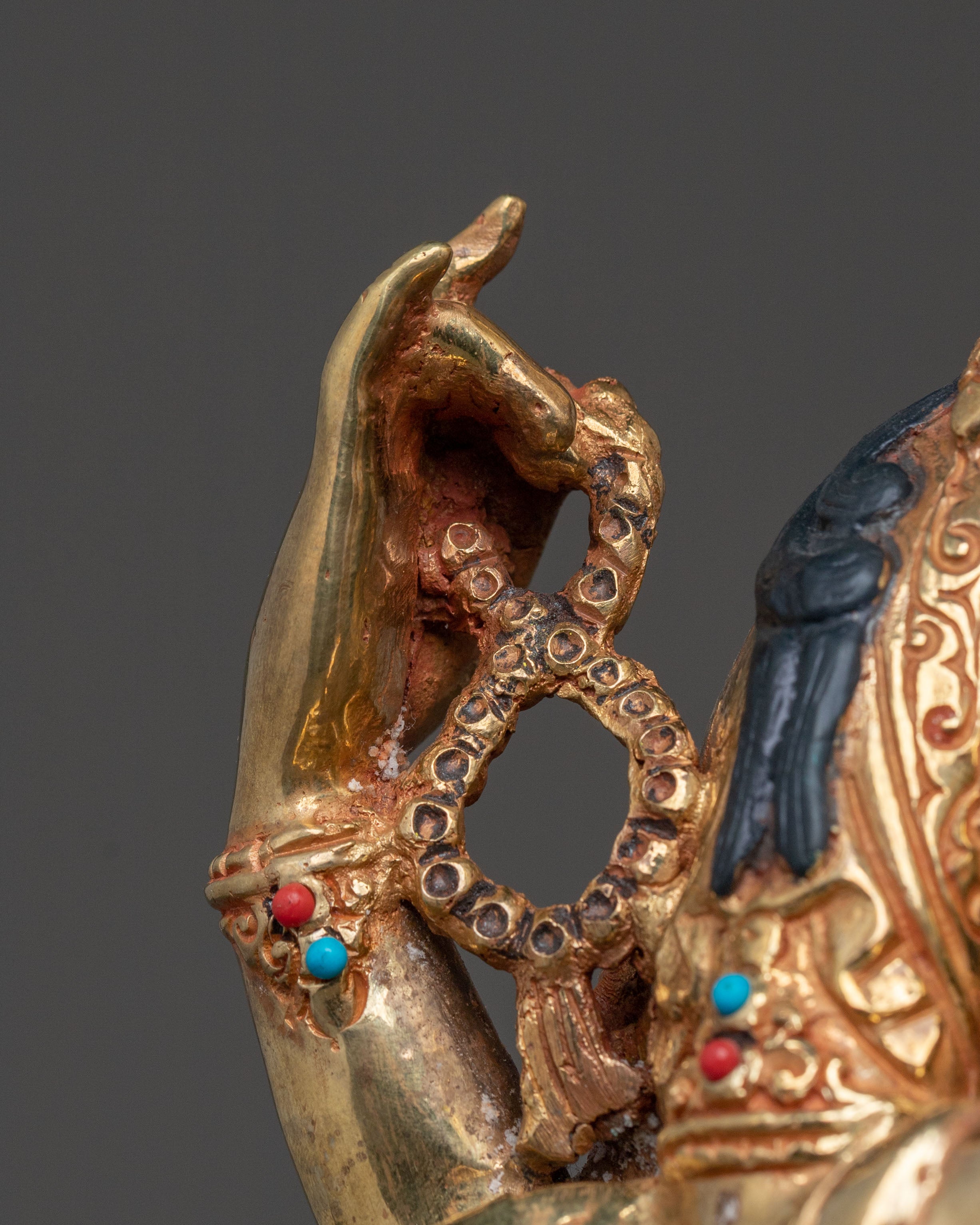 Chenrezig: 24k Gold Gilded Sculpture