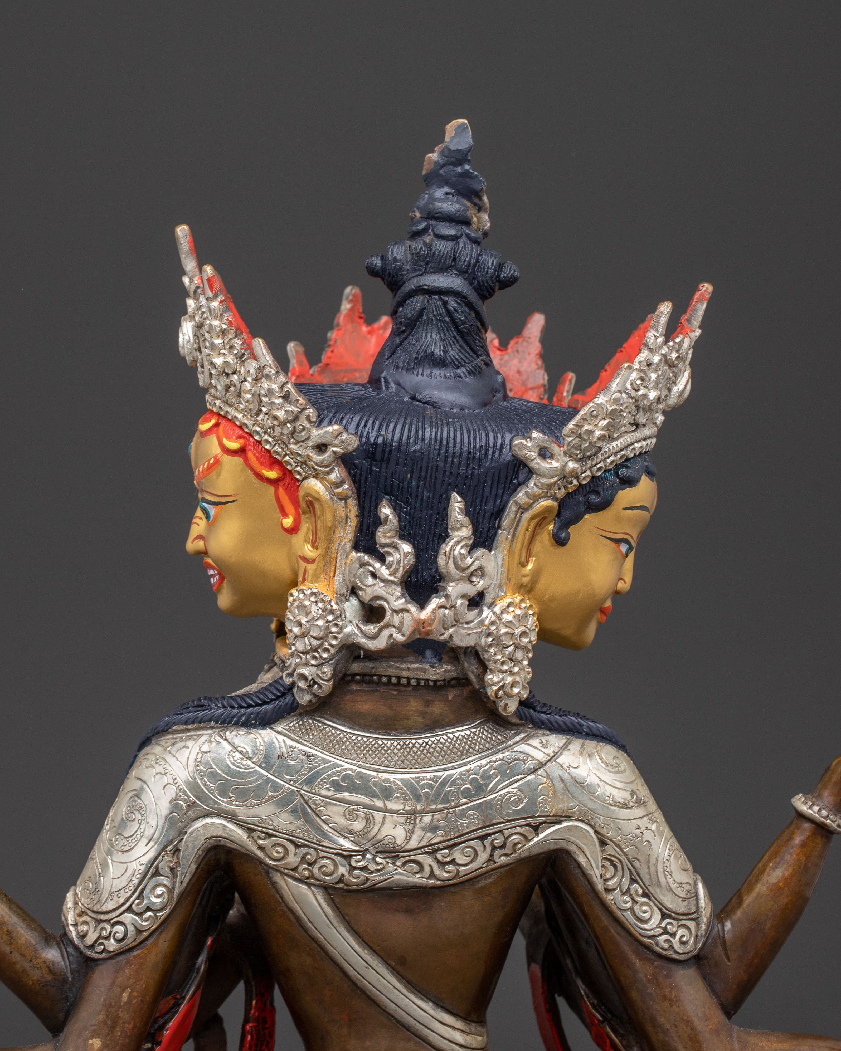 Traditional Namgyalma Oxidized Copper Body Statue