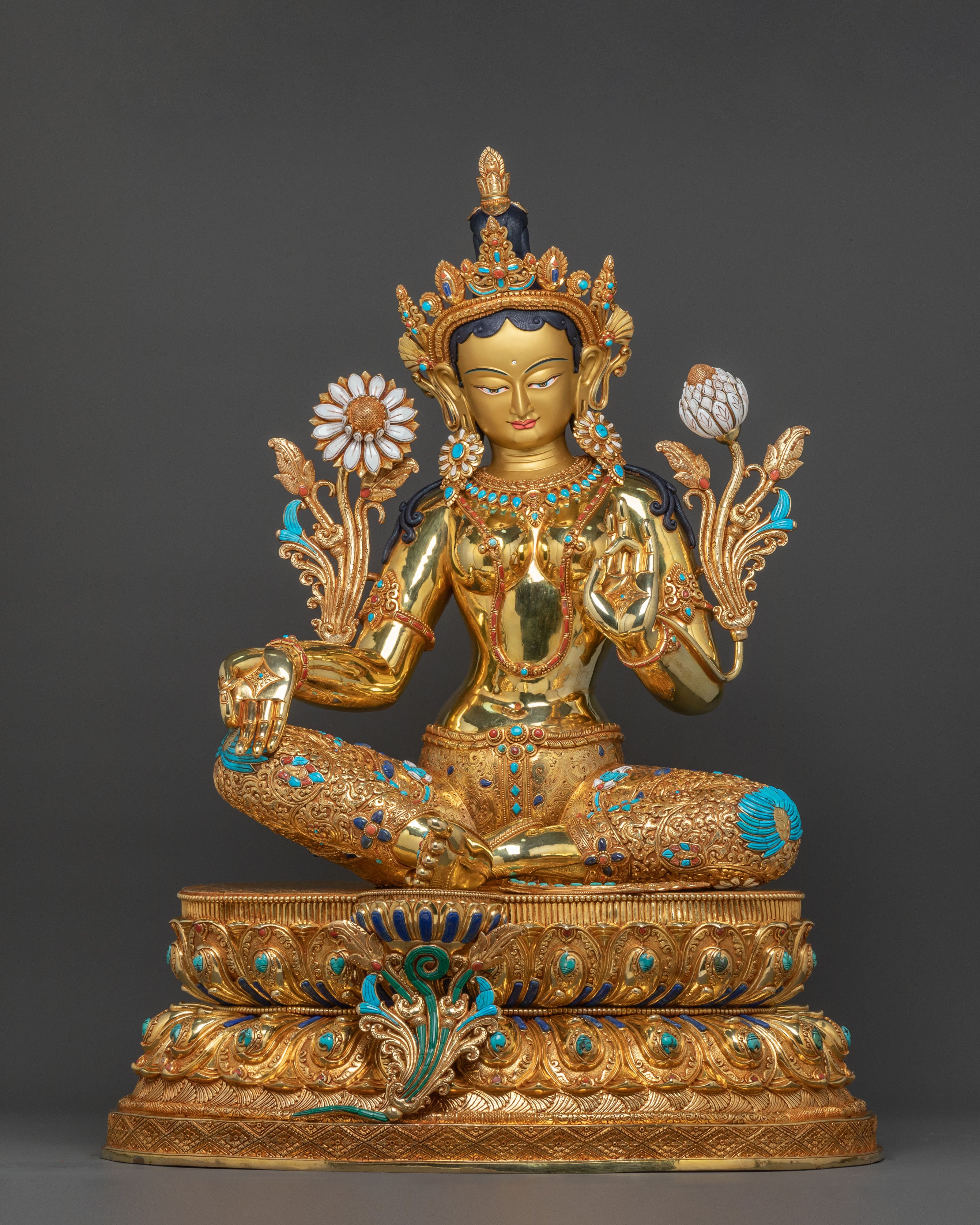 Goddess Green Tara Statue