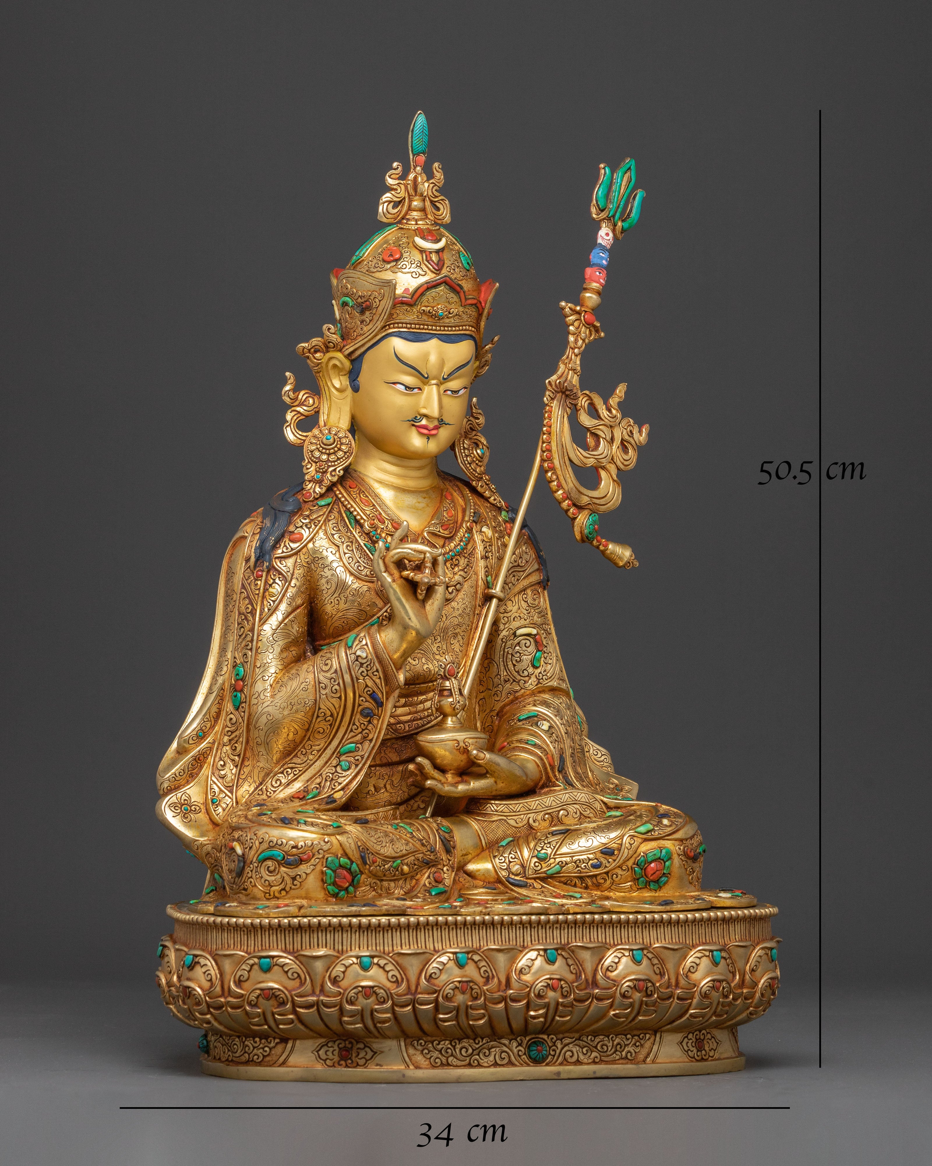 Sacred Tibetan Guru Tsokye Dorje Statue | Spiritual Practice & Altar Decor