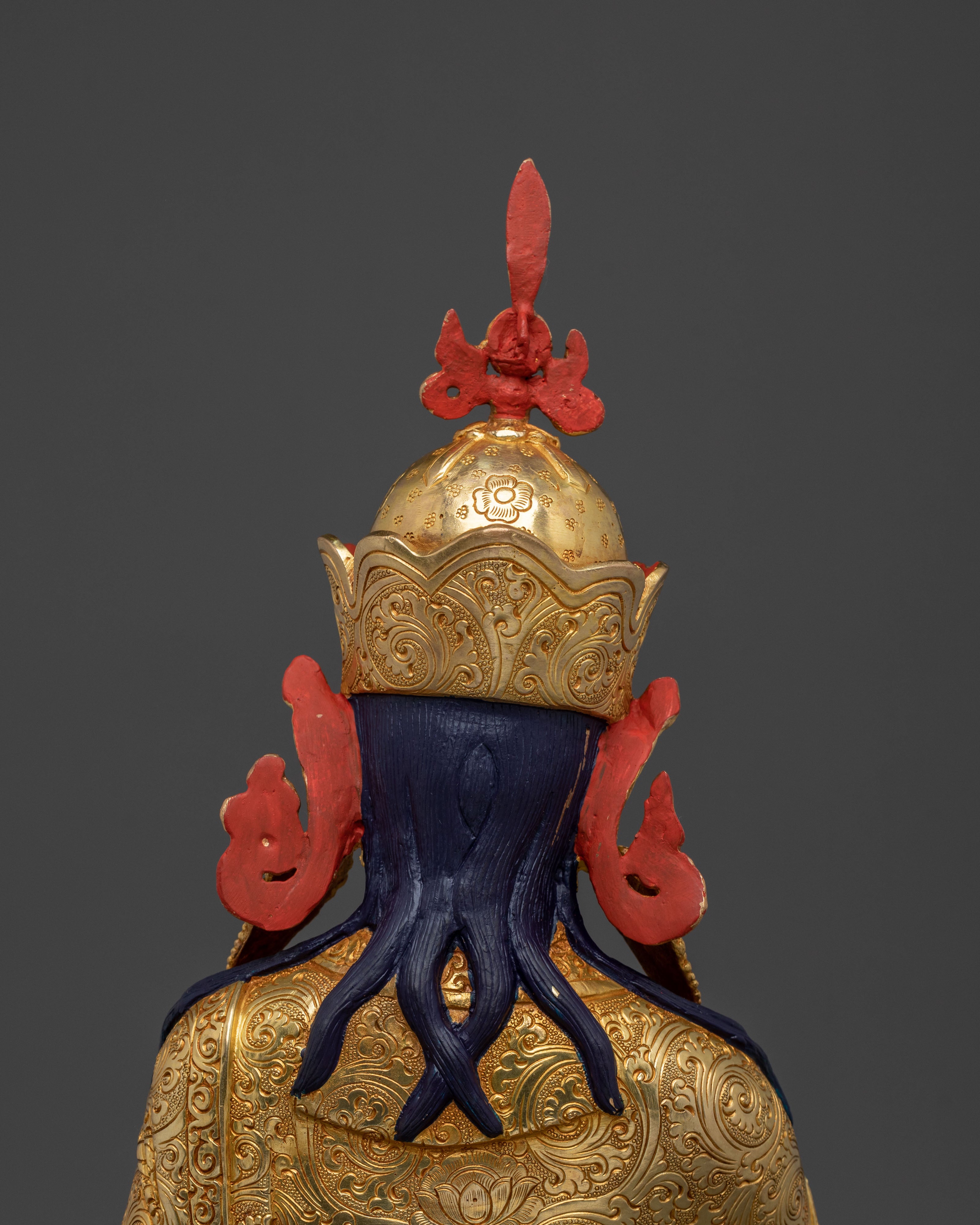 Guru Rinpoche Statue | 24K Gold Gilded Buddhist Master