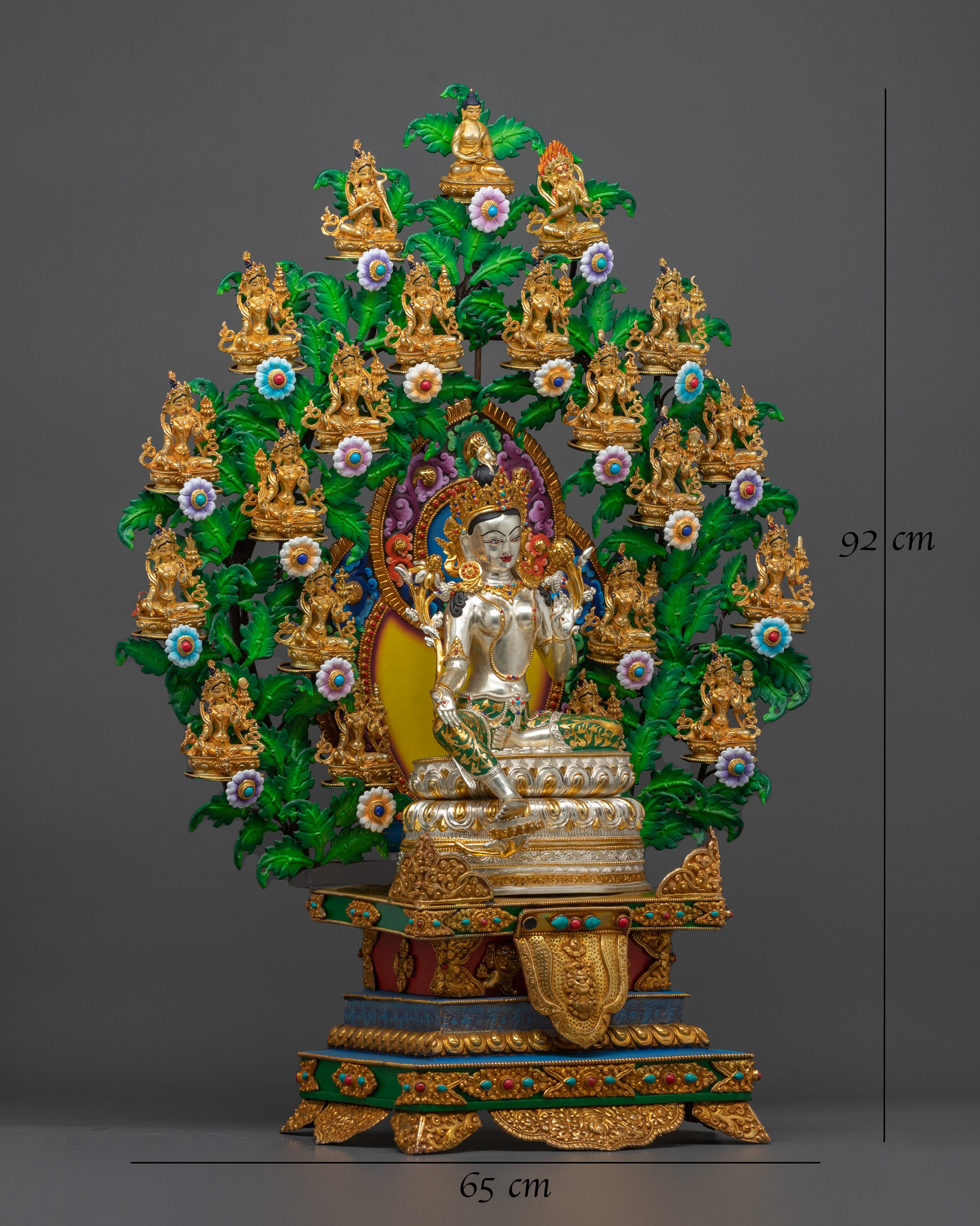 Handcrafted 21 Tara Sacred Statue Set | Manifestations of the Divine Compassion