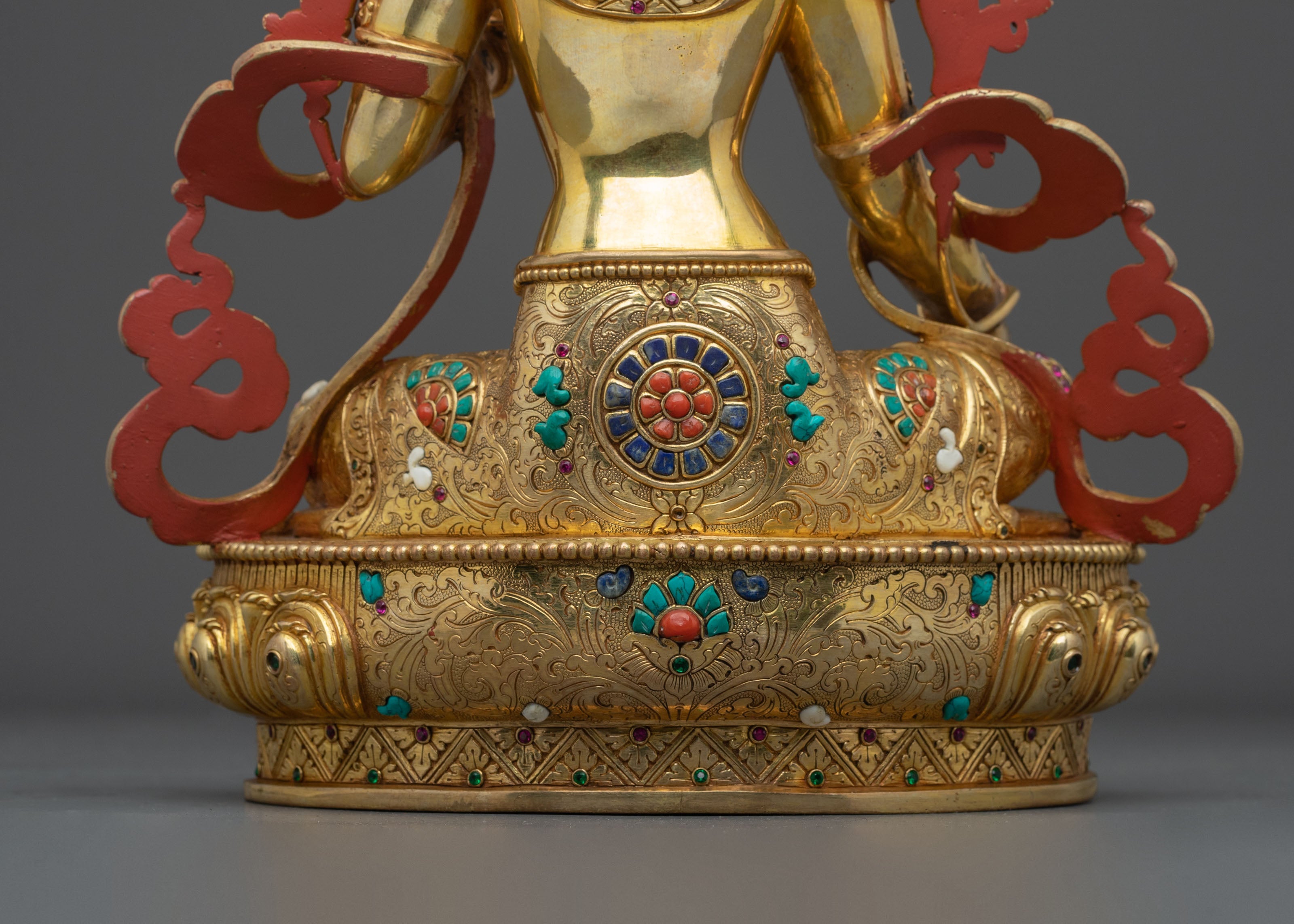 Handmade Green Tara Spiritual Figurine | Home Decor
